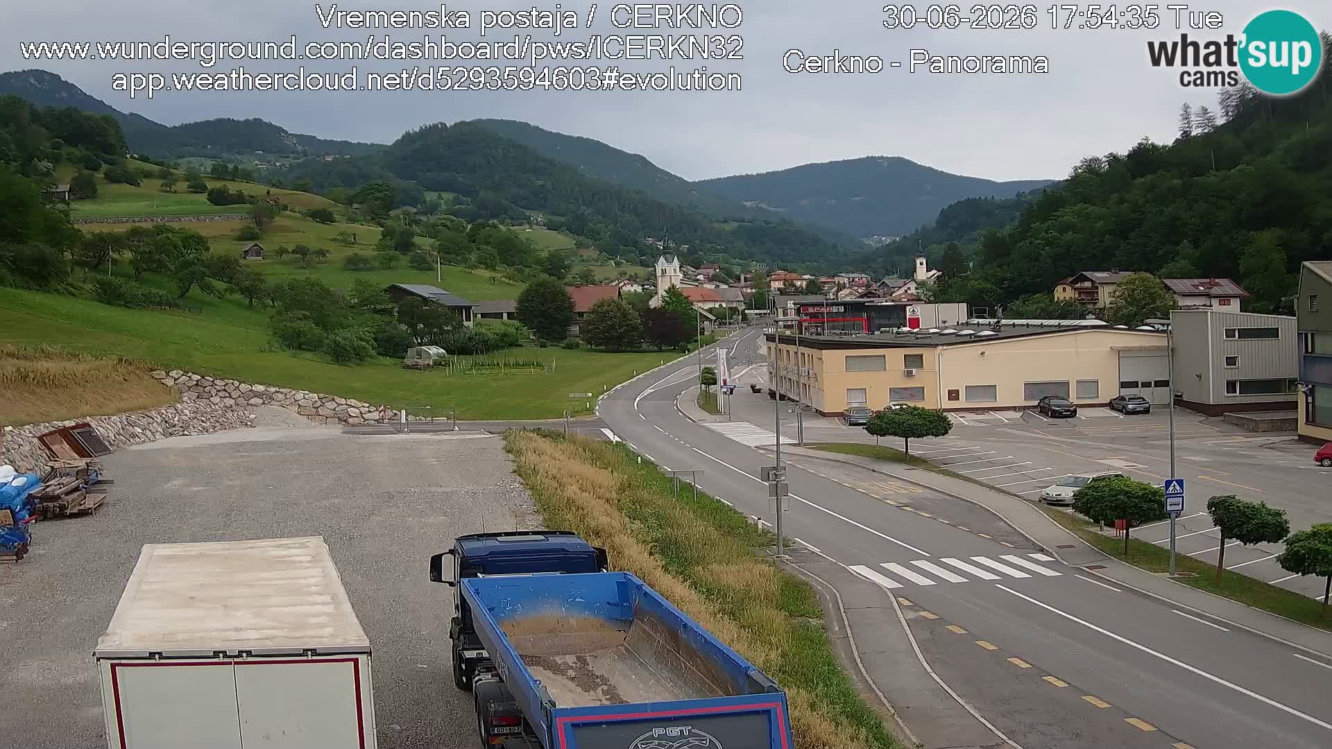 Cerkno ulaz u grad – Kamera uživo