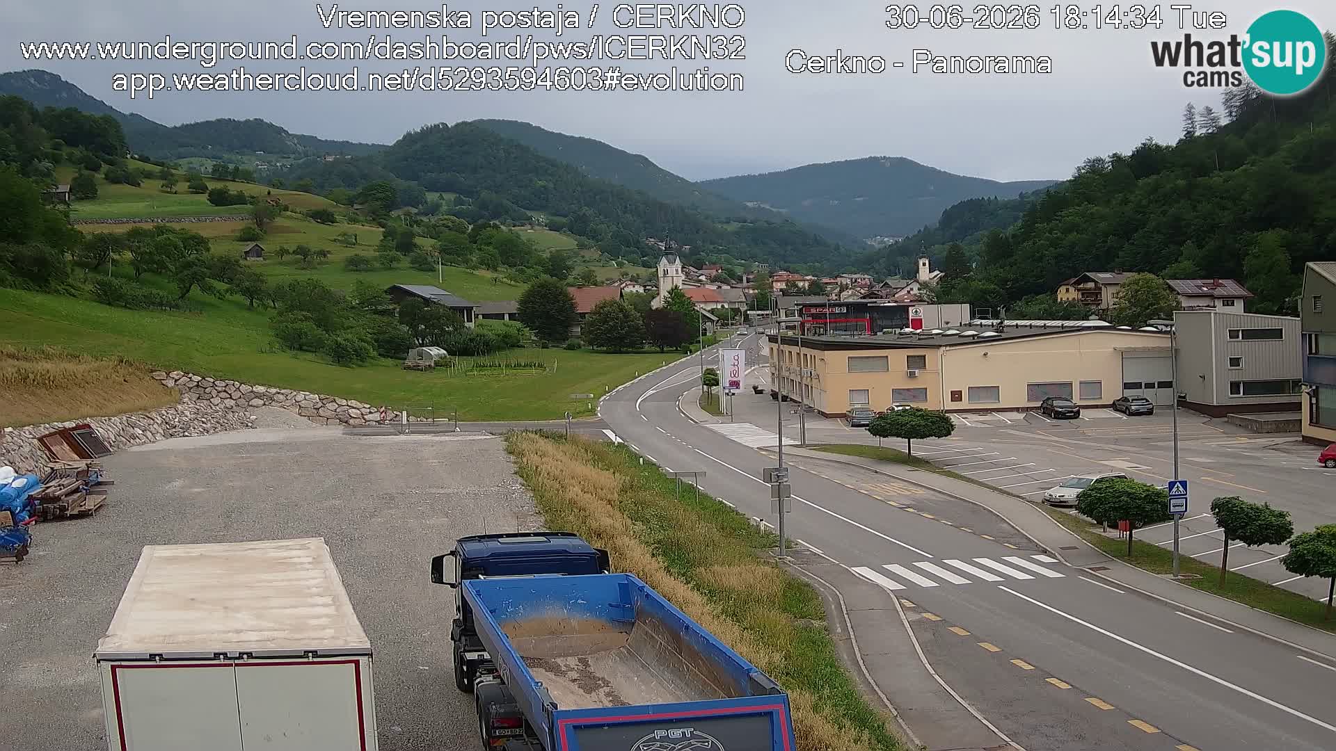 Webcam Ingresso Città di Cerkno