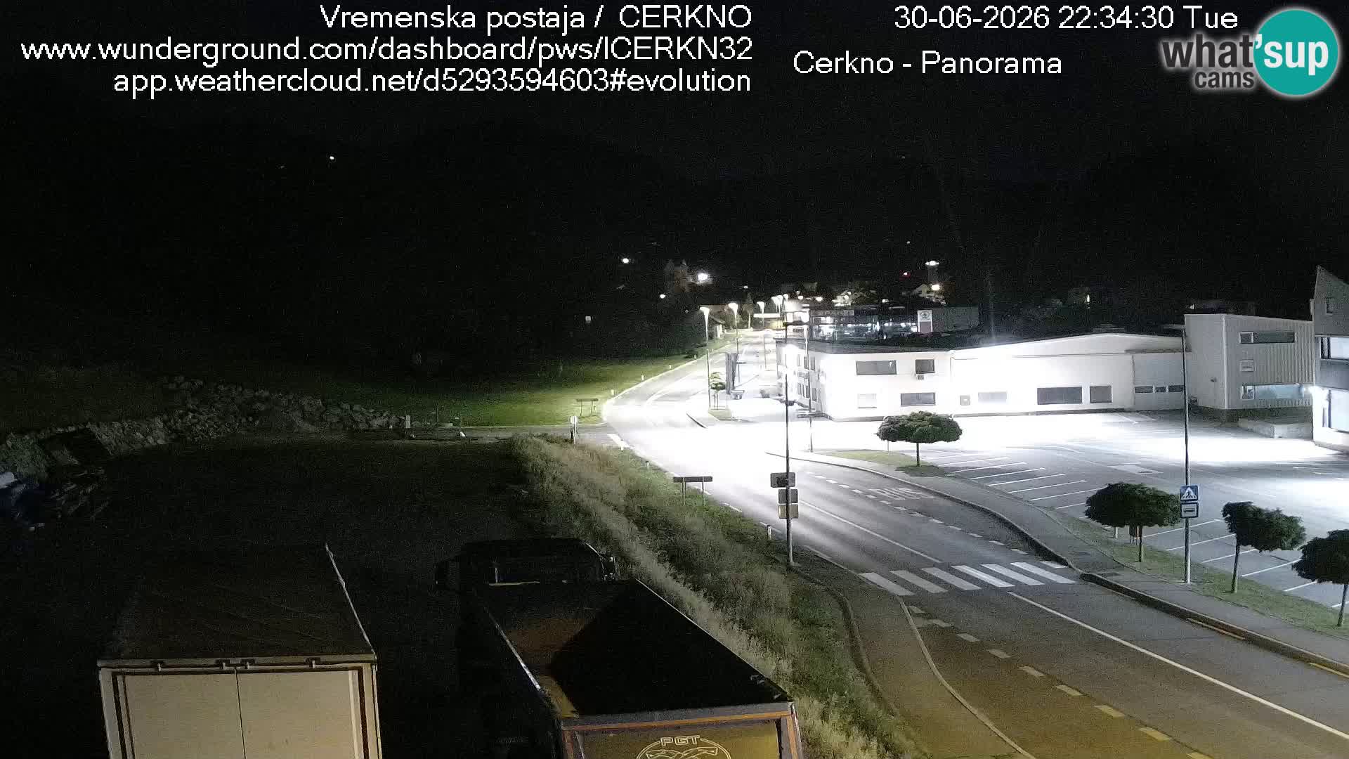 Cerkno city entrance Live Webcam