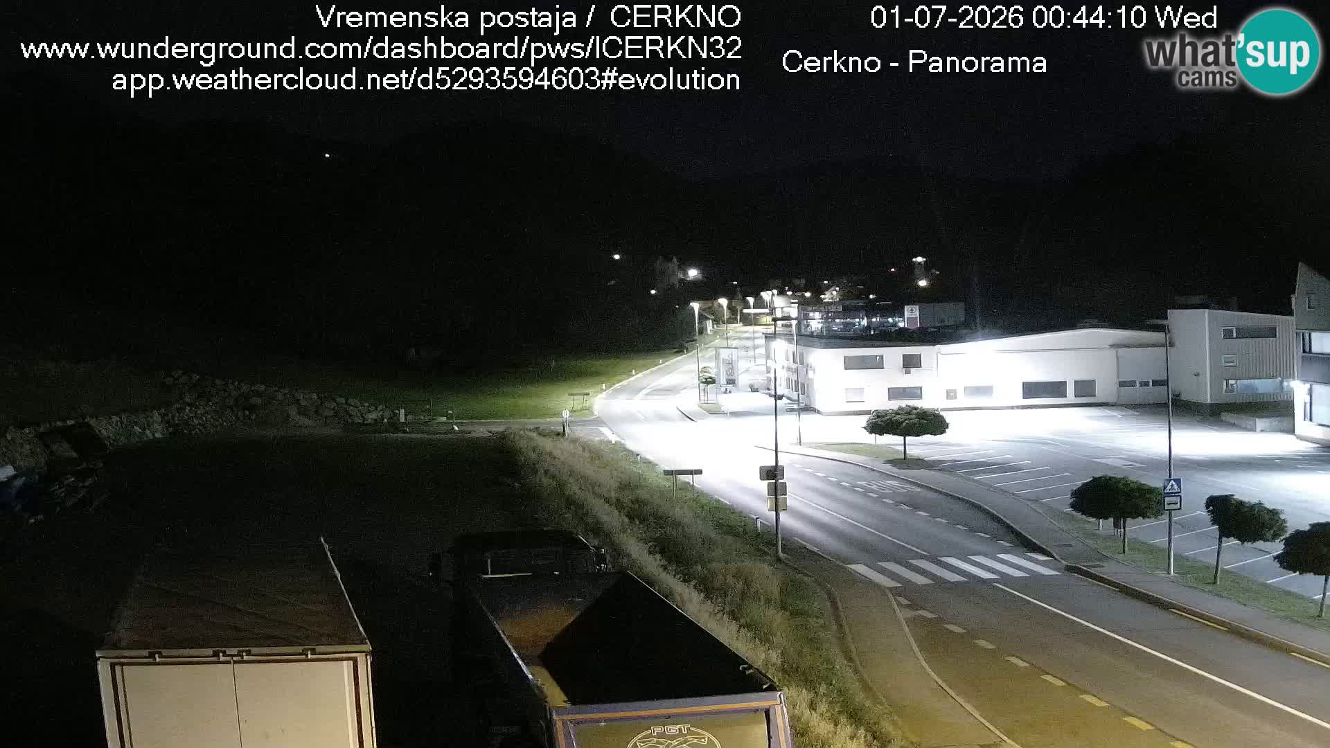 Webcam en direct – Entrée de la ville de Cerkno