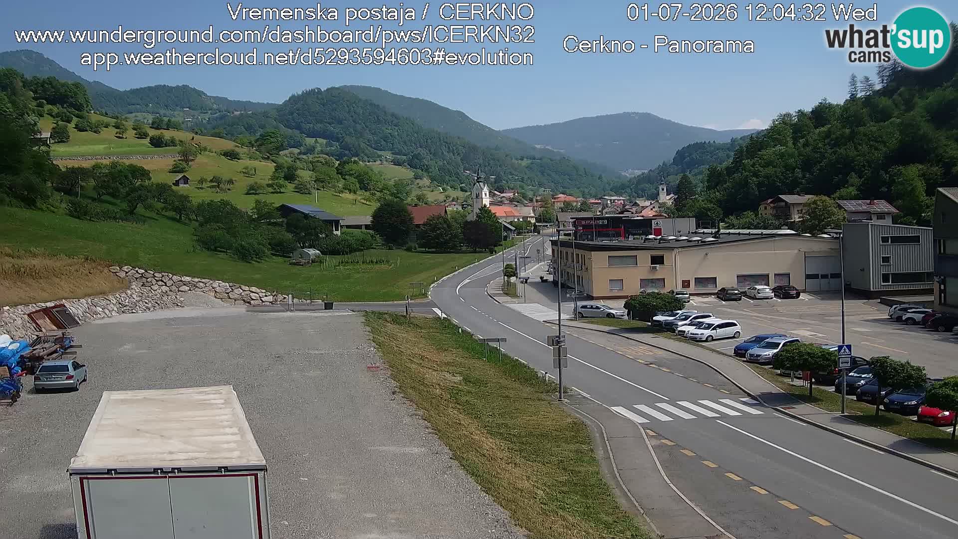 Cerkno ulaz u grad – Kamera uživo