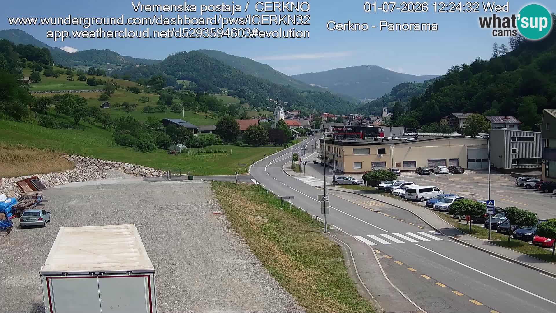 Webcam Ingresso Città di Cerkno