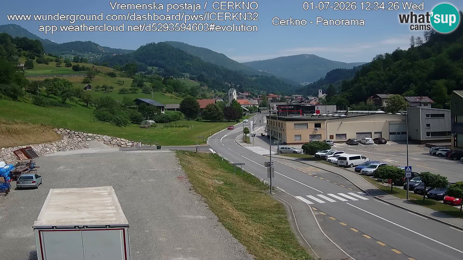 Webcam Ingresso Città di Cerkno