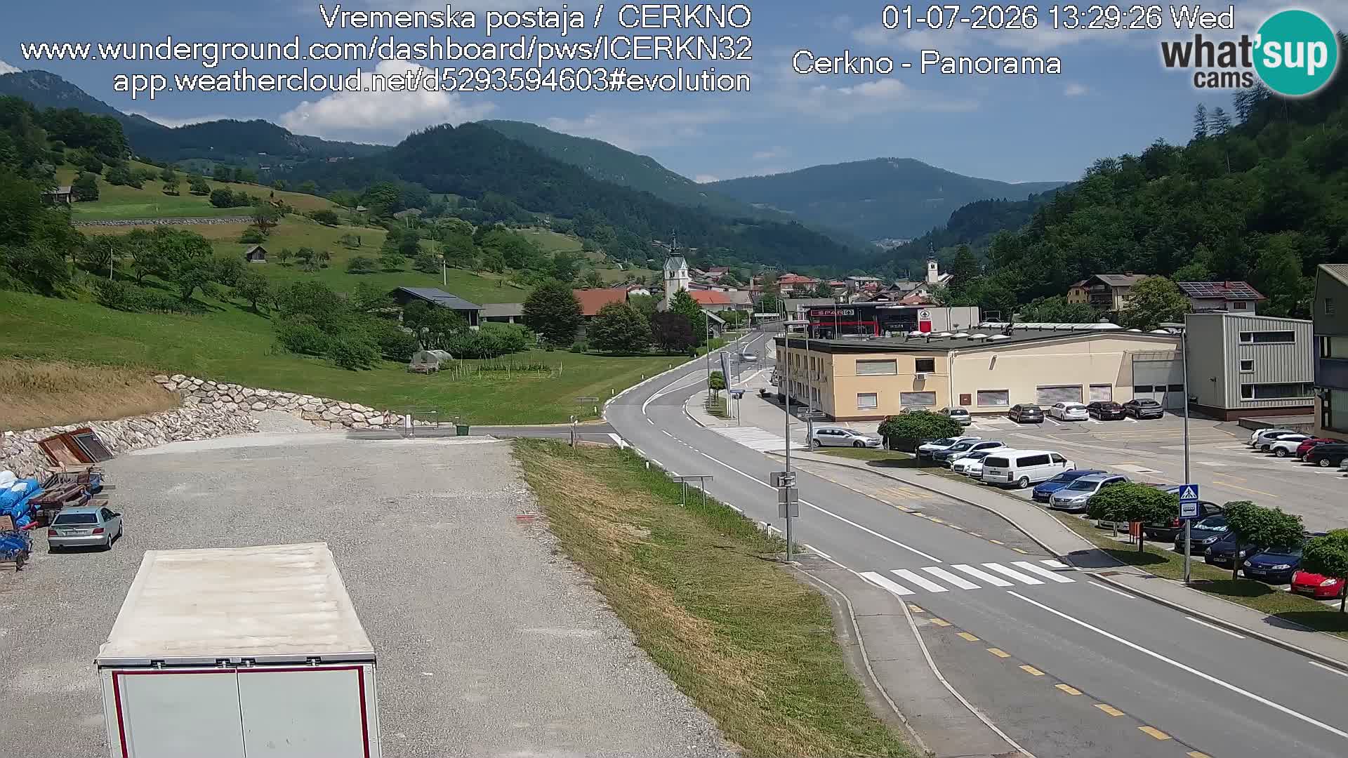 Cerkno ulaz u grad – Kamera uživo