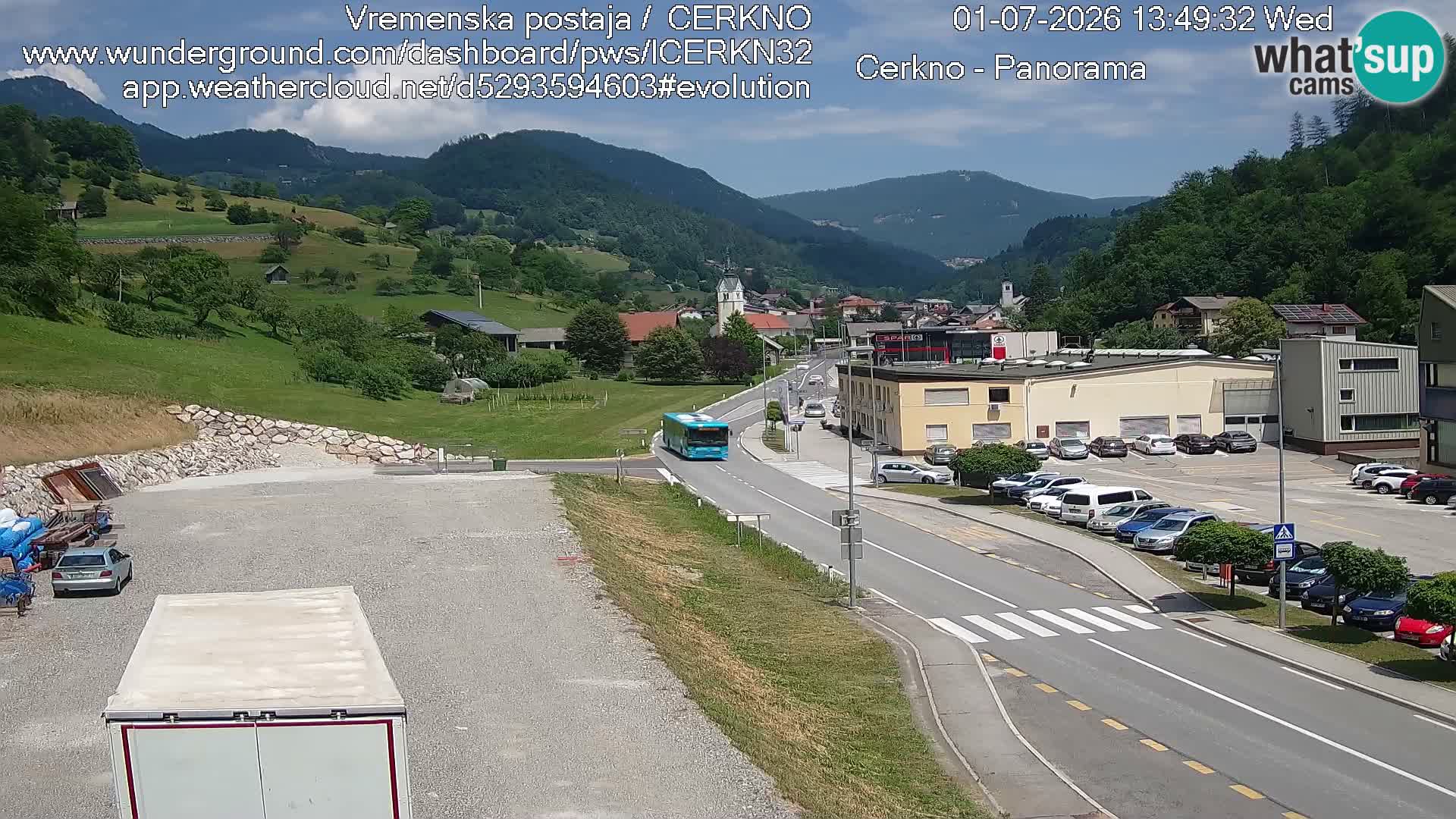 Webcam Ingresso Città di Cerkno