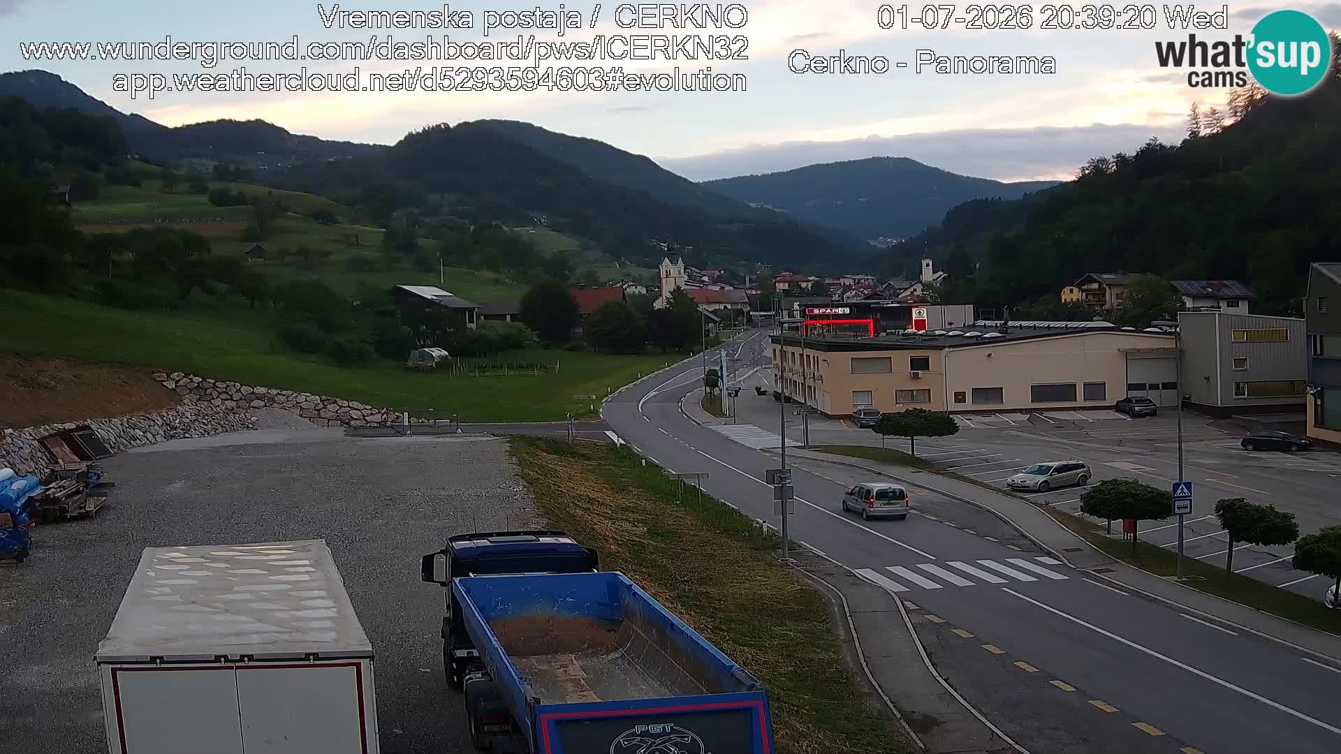 Cerkno ulaz u grad – Kamera uživo