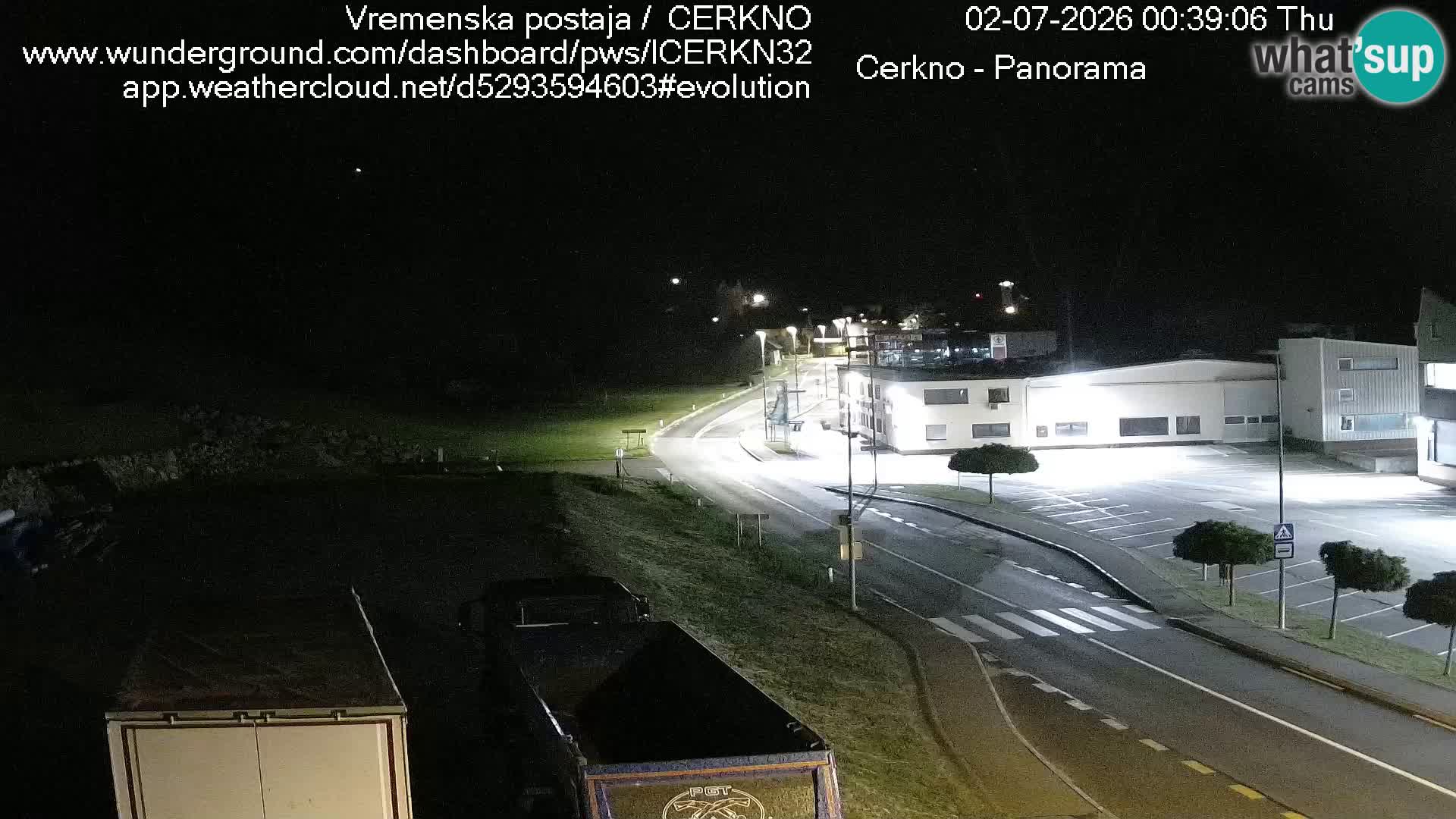 Cerkno entrada a la ciudad Webcam en vivo