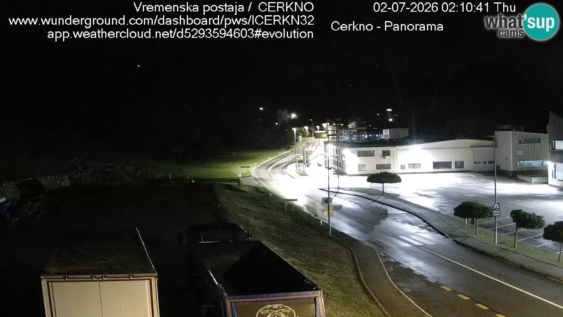 Cerkno entrada a la ciudad Webcam en vivo