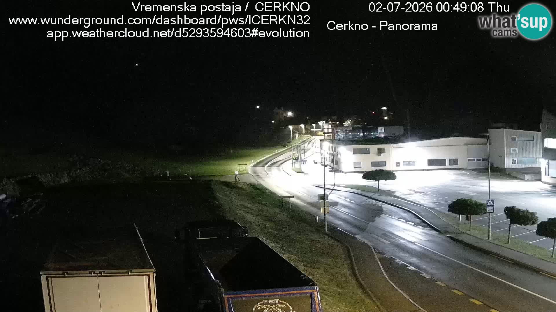 Cerkno entrada a la ciudad Webcam en vivo
