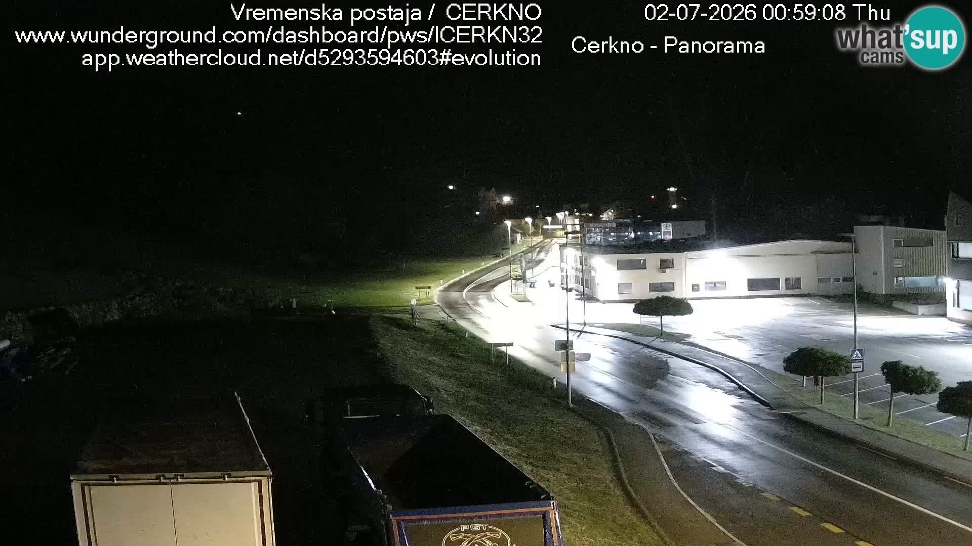Cerkno city entrance Live Webcam