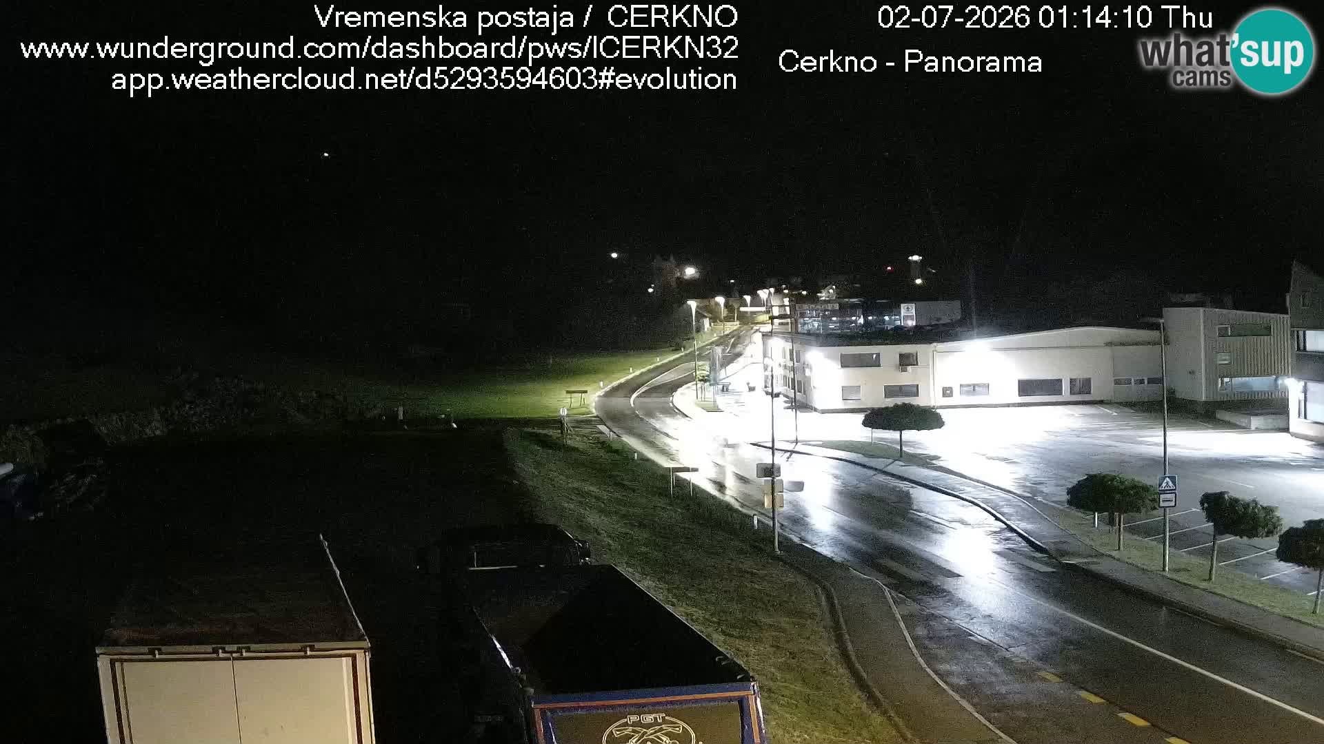 Cerkno city entrance Live Webcam