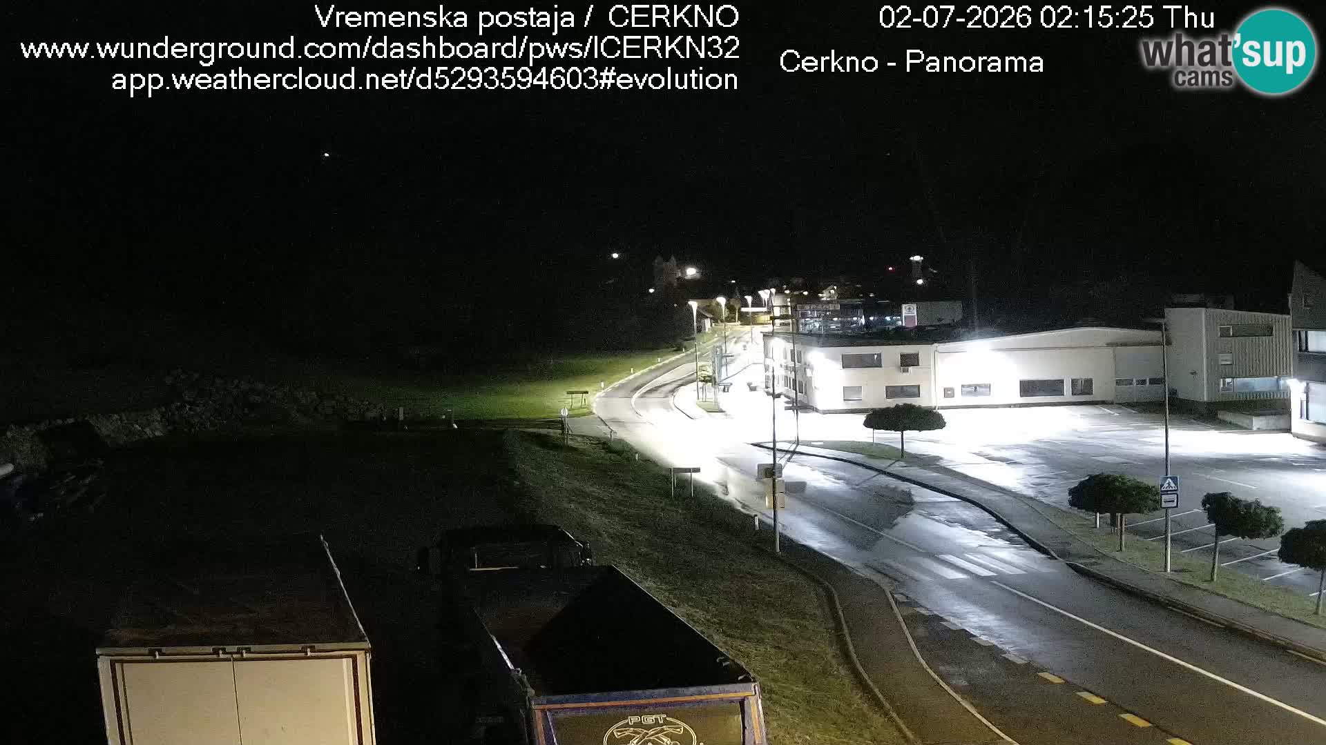Cerkno city entrance Live Webcam