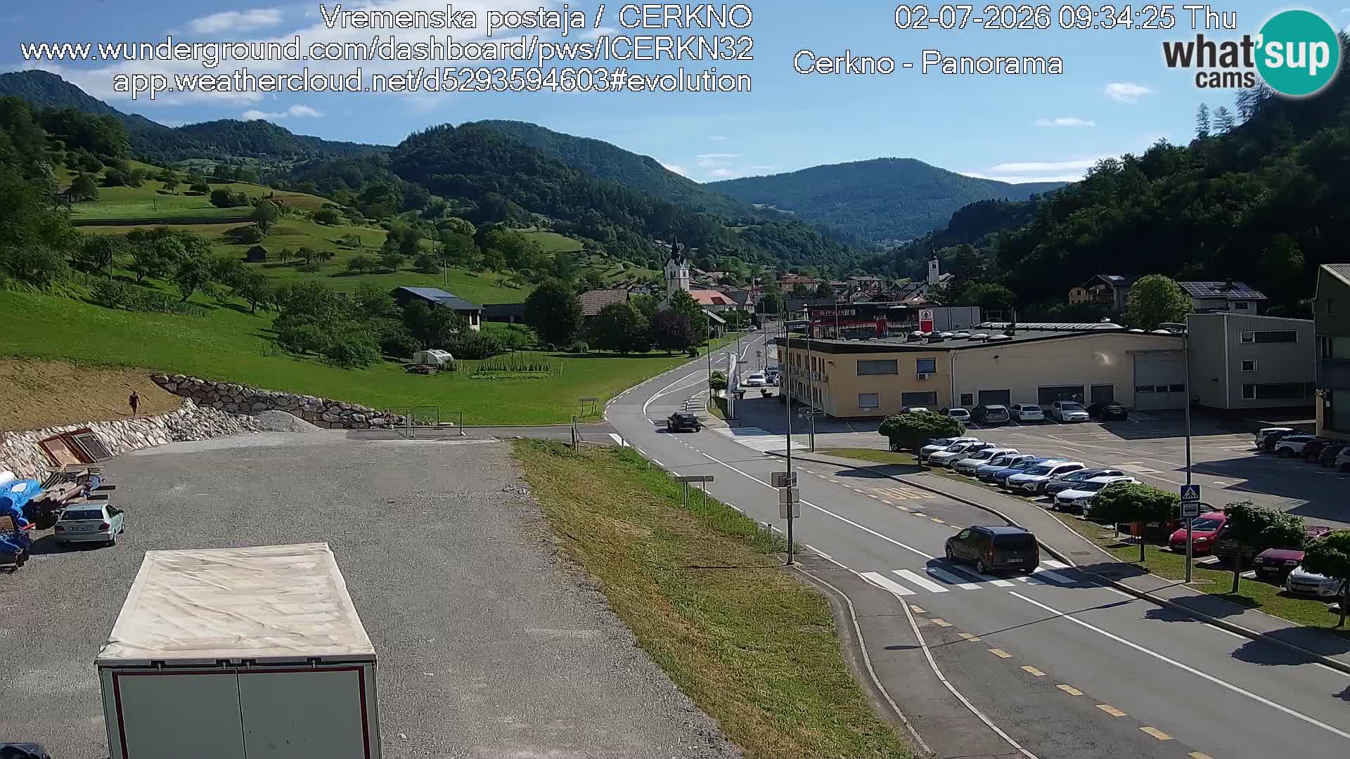 Cerkno Stadteingang Live-Webcam