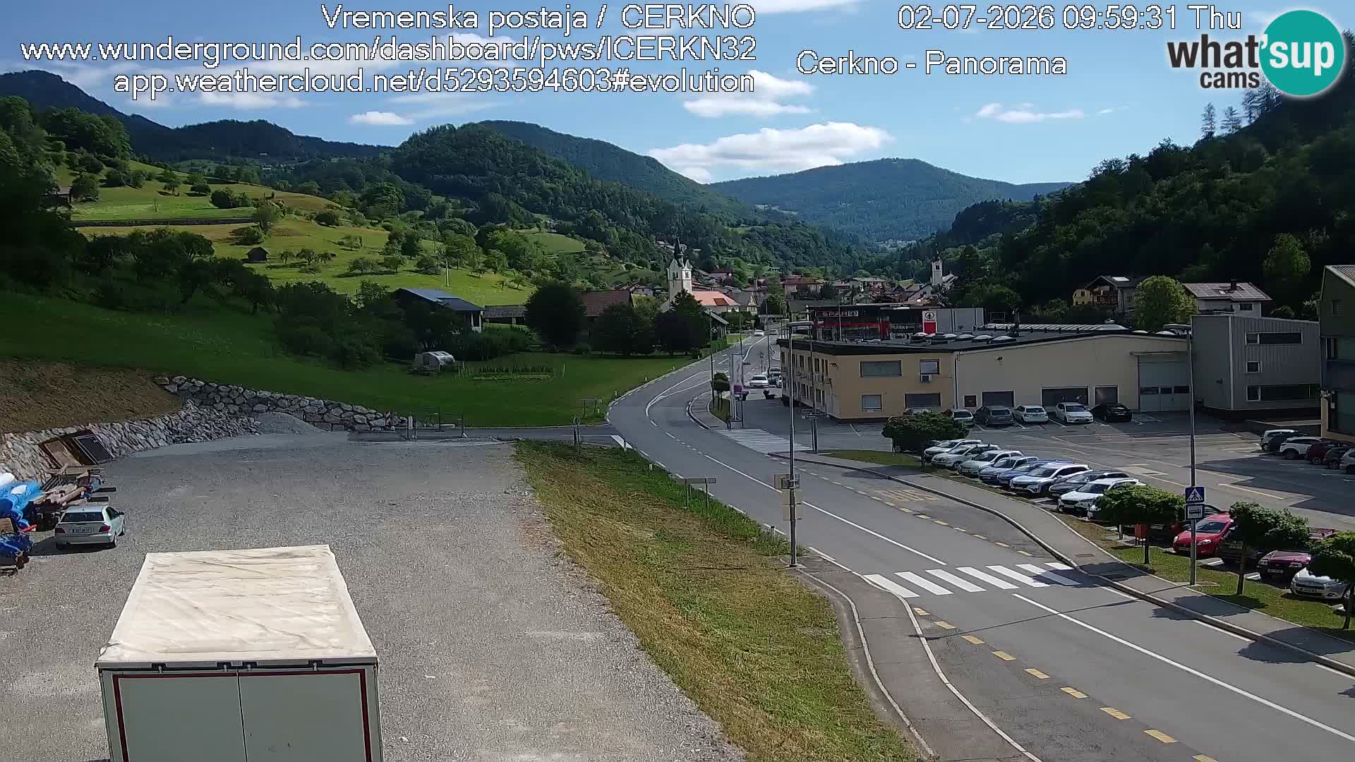 Cerkno Stadteingang Live-Webcam