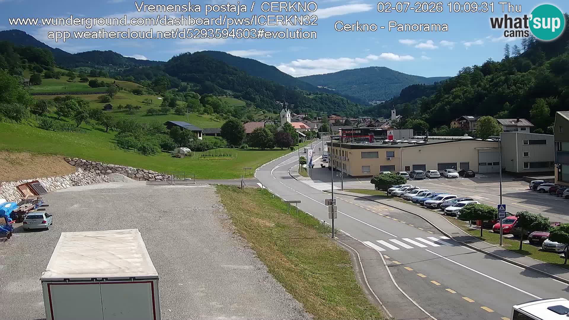 Cerkno Stadteingang Live-Webcam