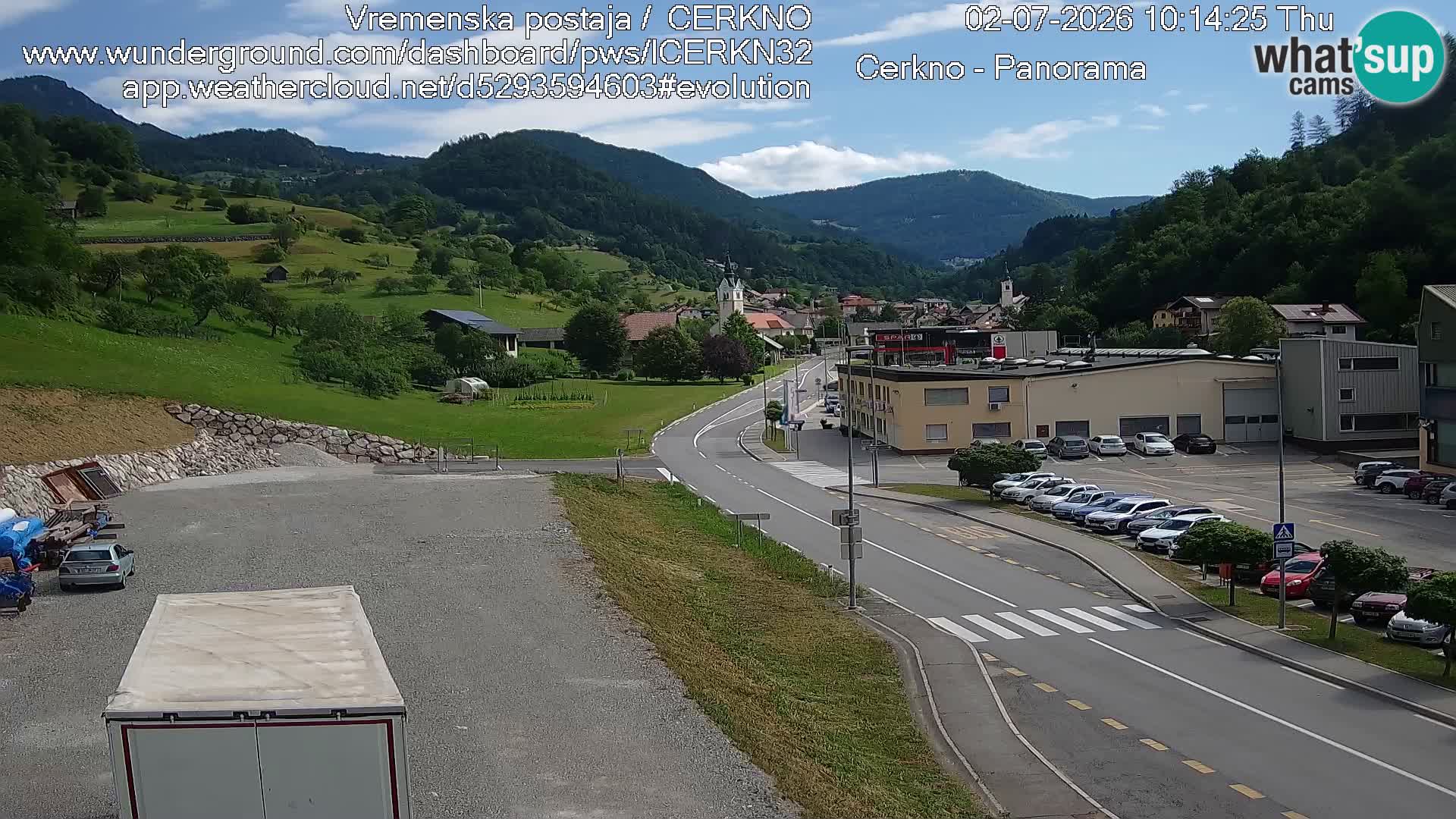Cerkno Stadteingang Live-Webcam