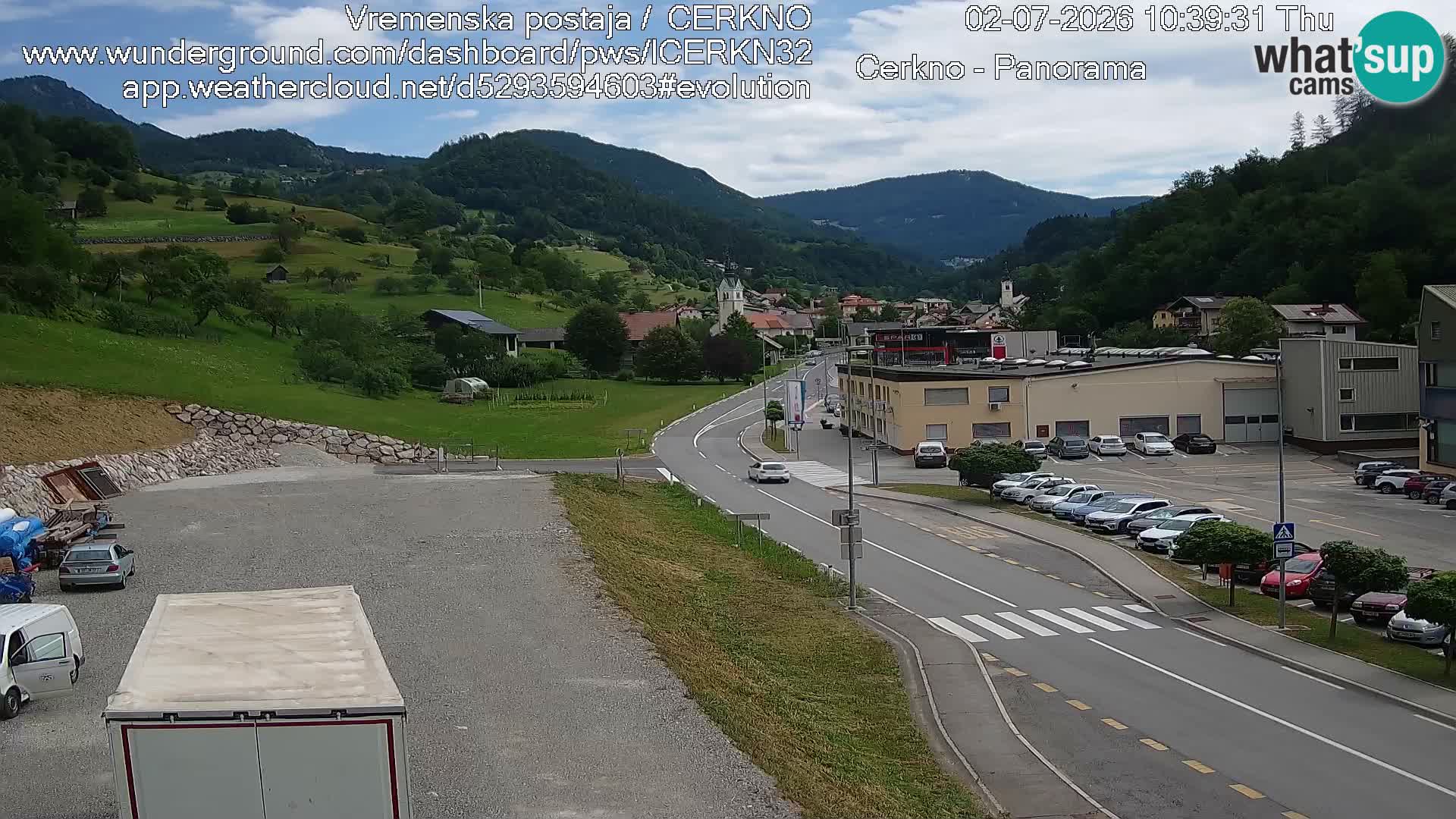 Cerkno Stadteingang Live-Webcam