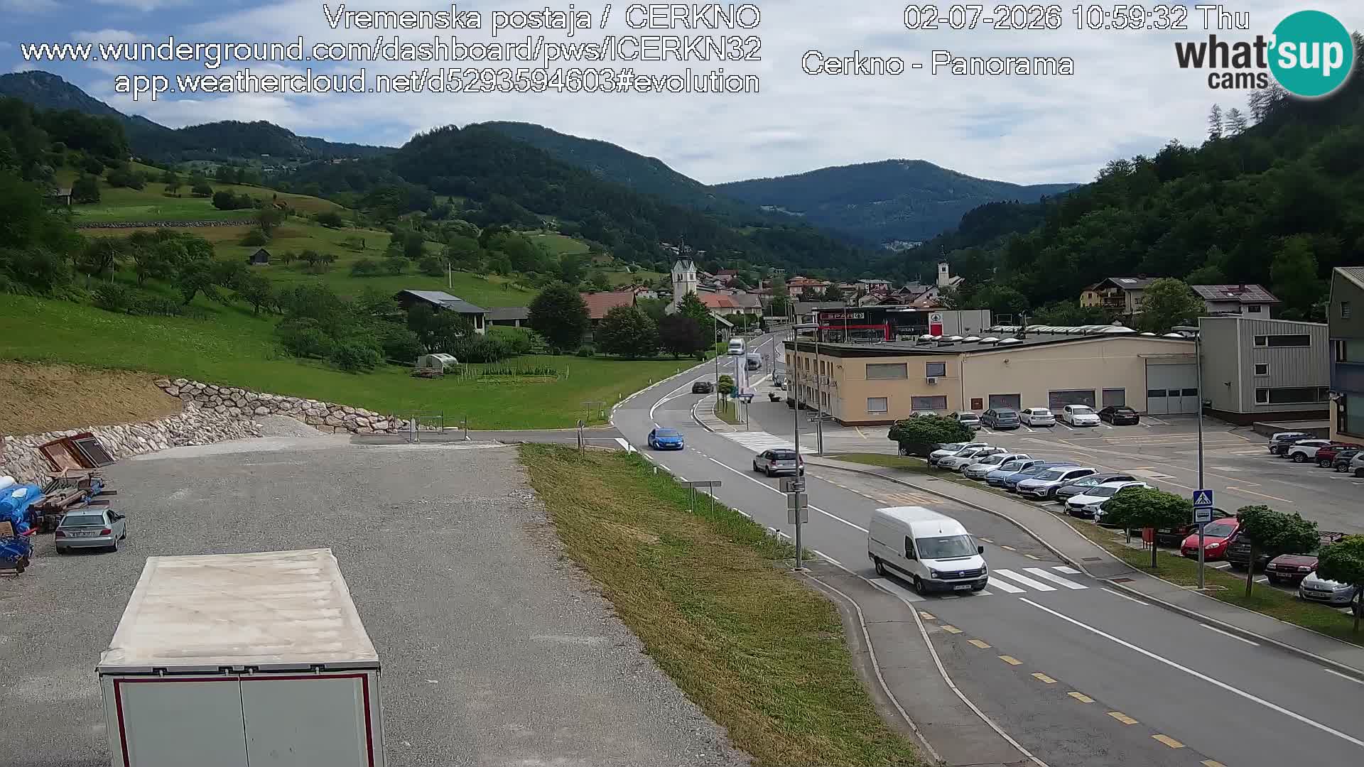 Cerkno Stadteingang Live-Webcam