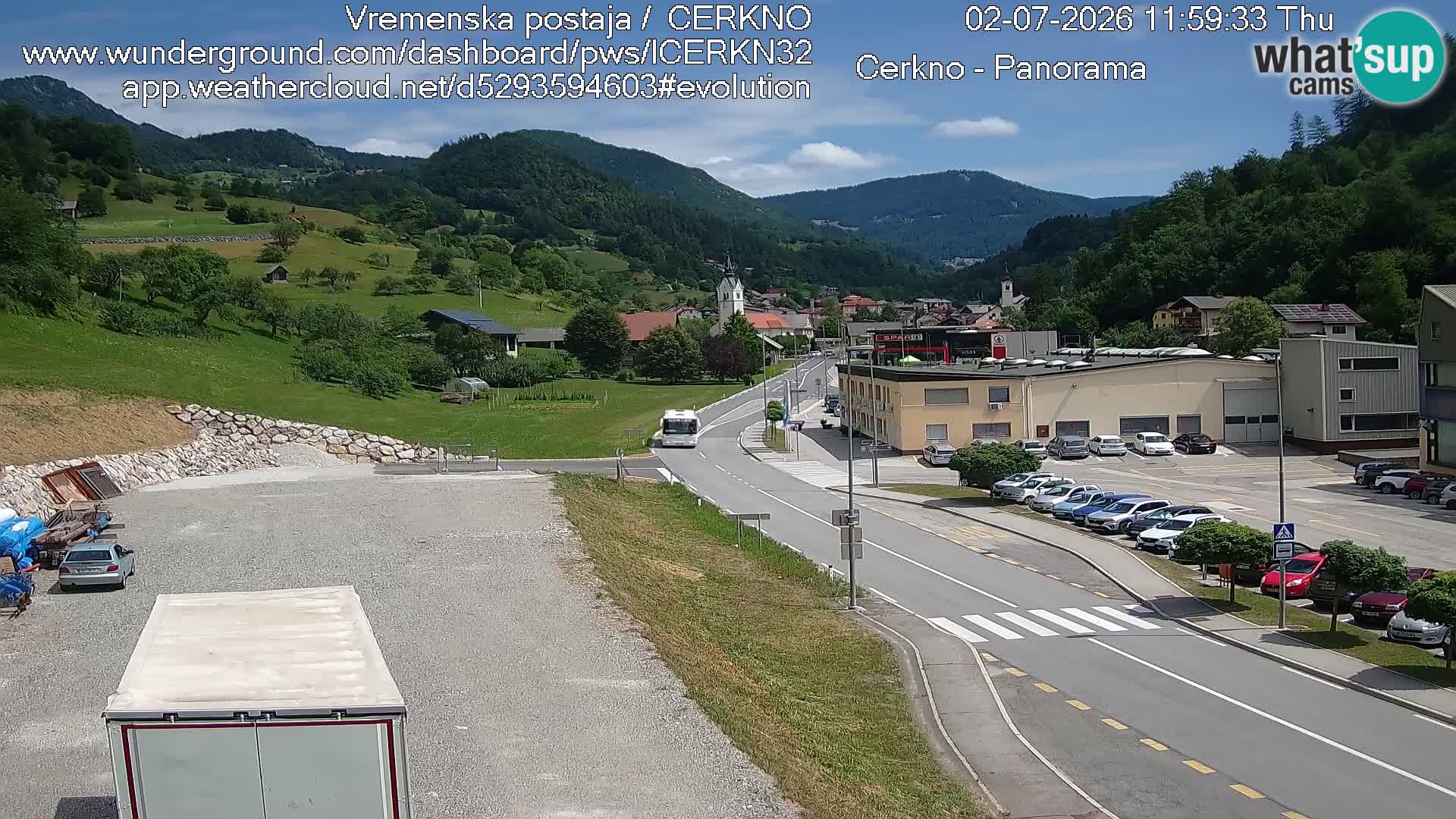 Cerkno Stadteingang Live-Webcam