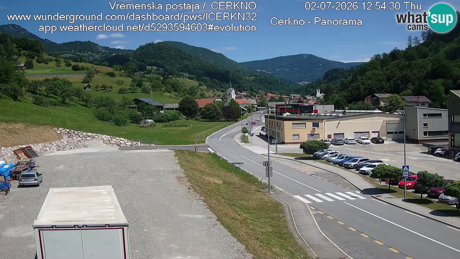 Cerkno Stadteingang Live-Webcam