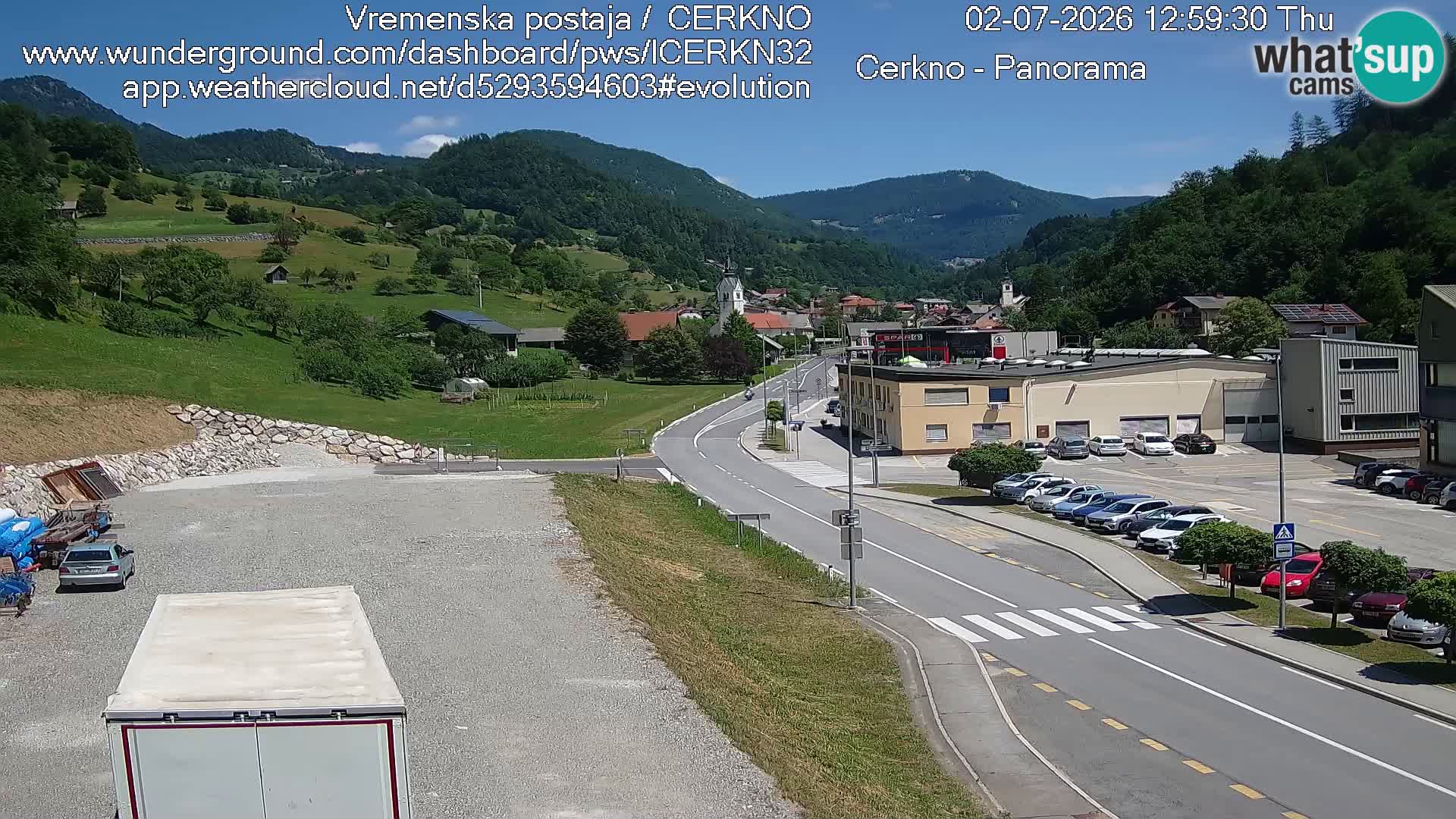 Cerkno Stadteingang Live-Webcam