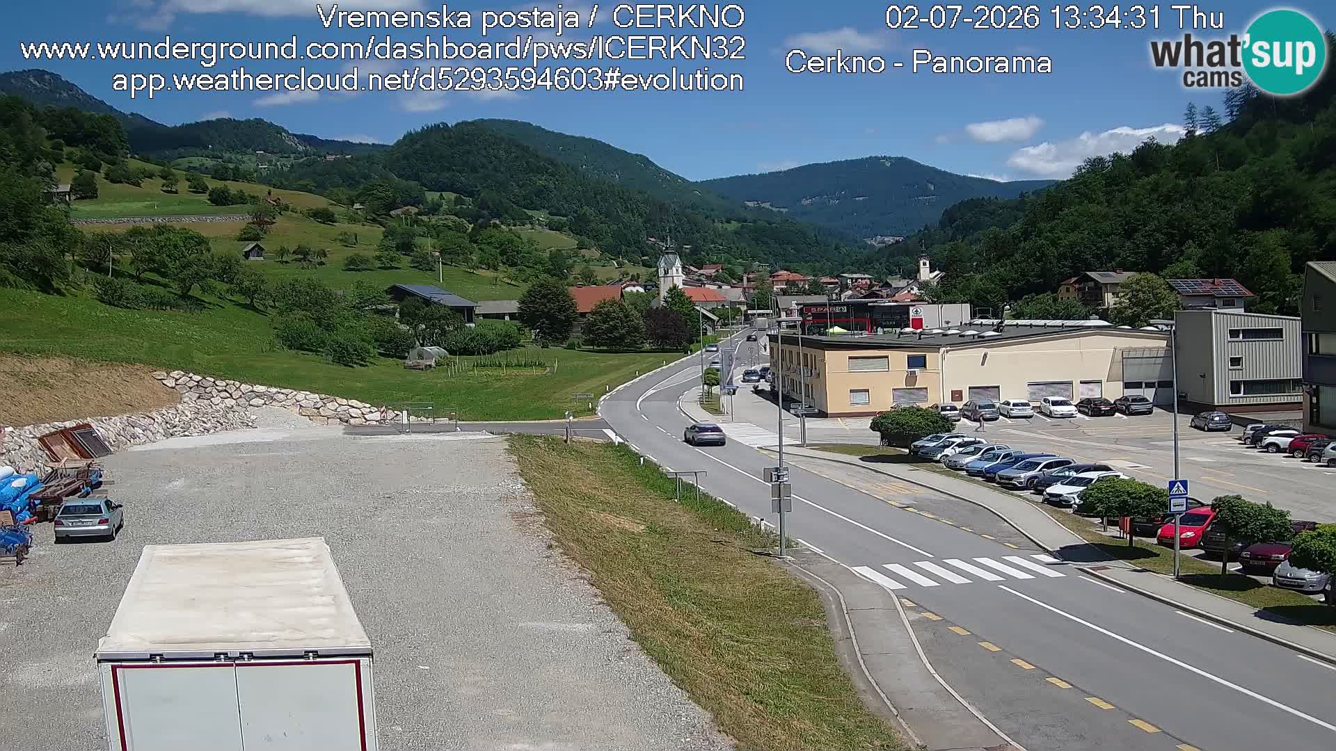 Cerkno Stadteingang Live-Webcam
