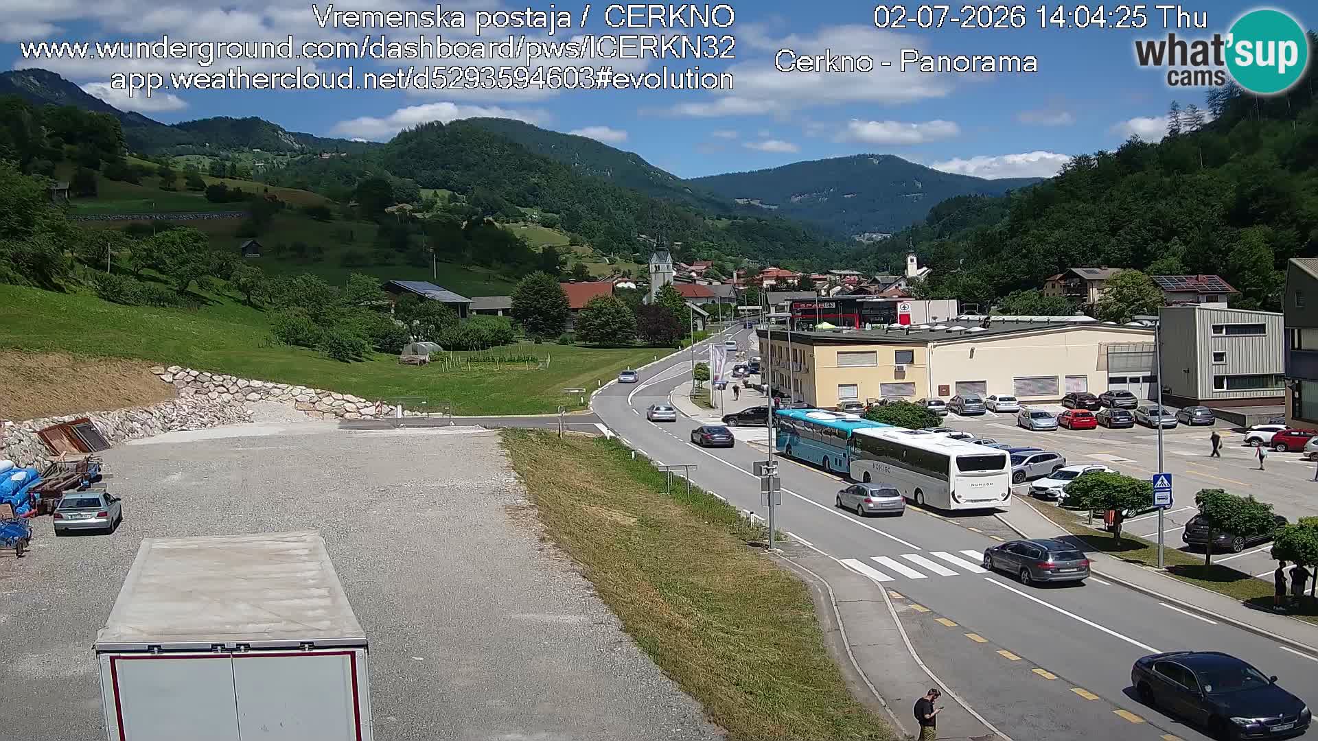 Cerkno ulaz u grad – Kamera uživo