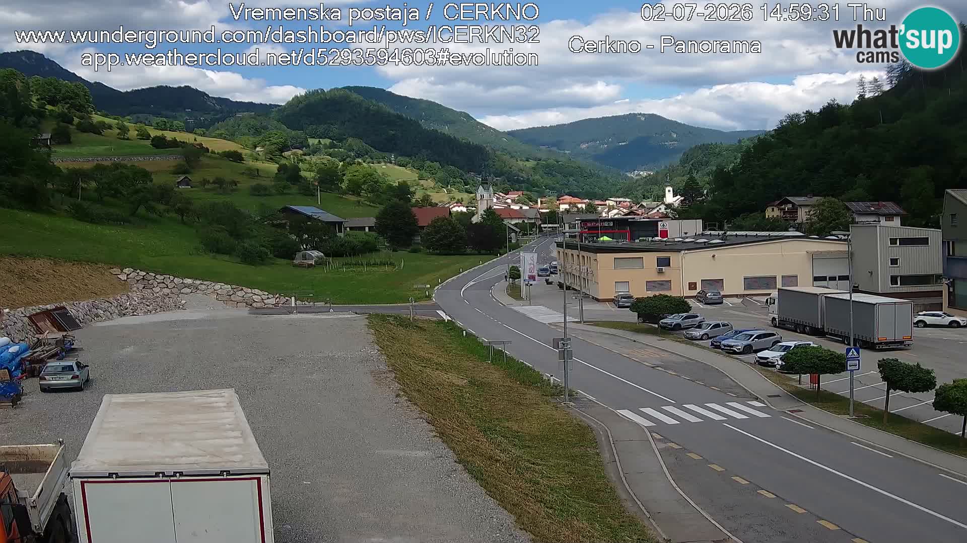 Cerkno Stadteingang Live-Webcam