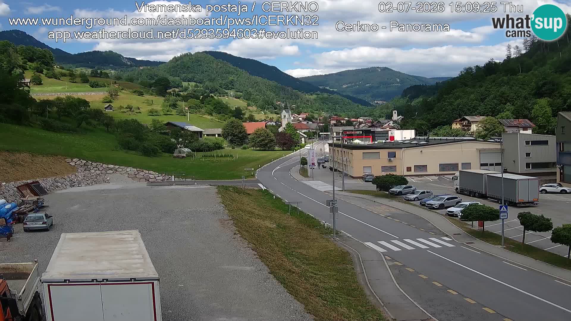 Webcam Ingresso Città di Cerkno