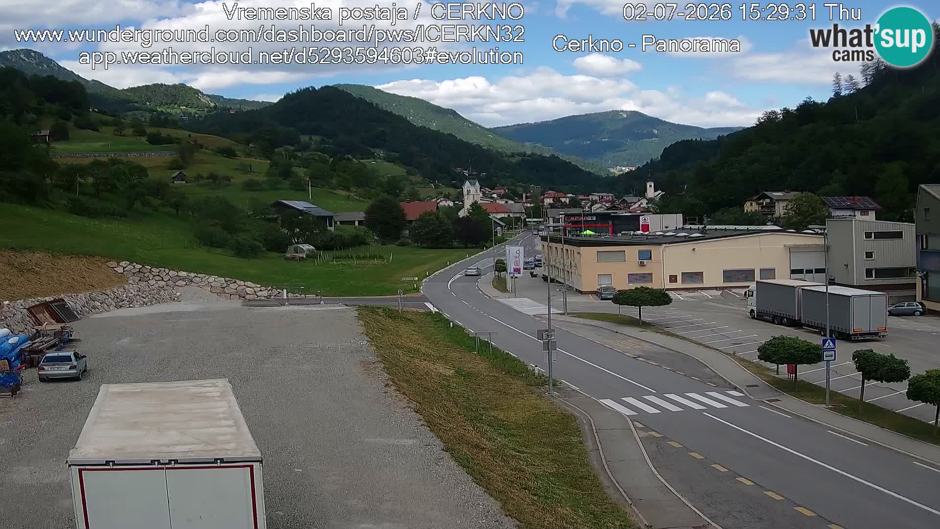 Webcam Ingresso Città di Cerkno