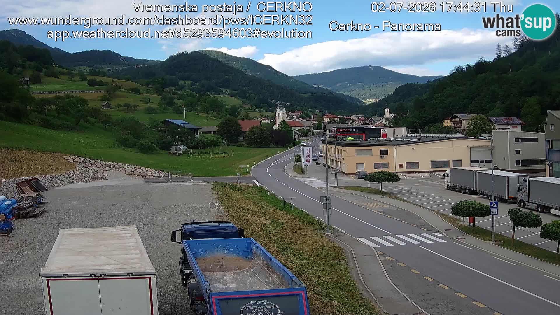 Cerkno Stadteingang Live-Webcam