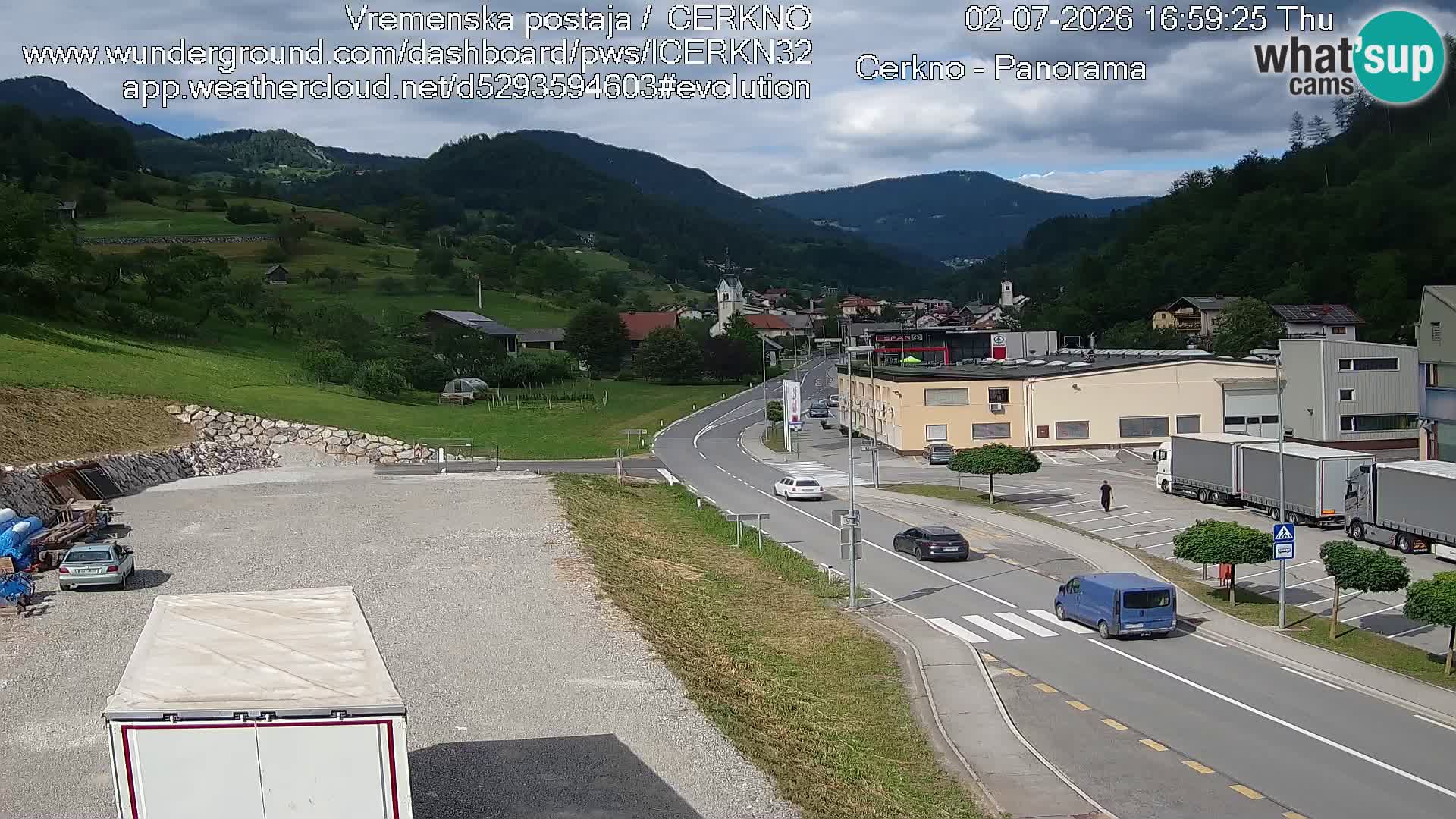 Webcam Ingresso Città di Cerkno