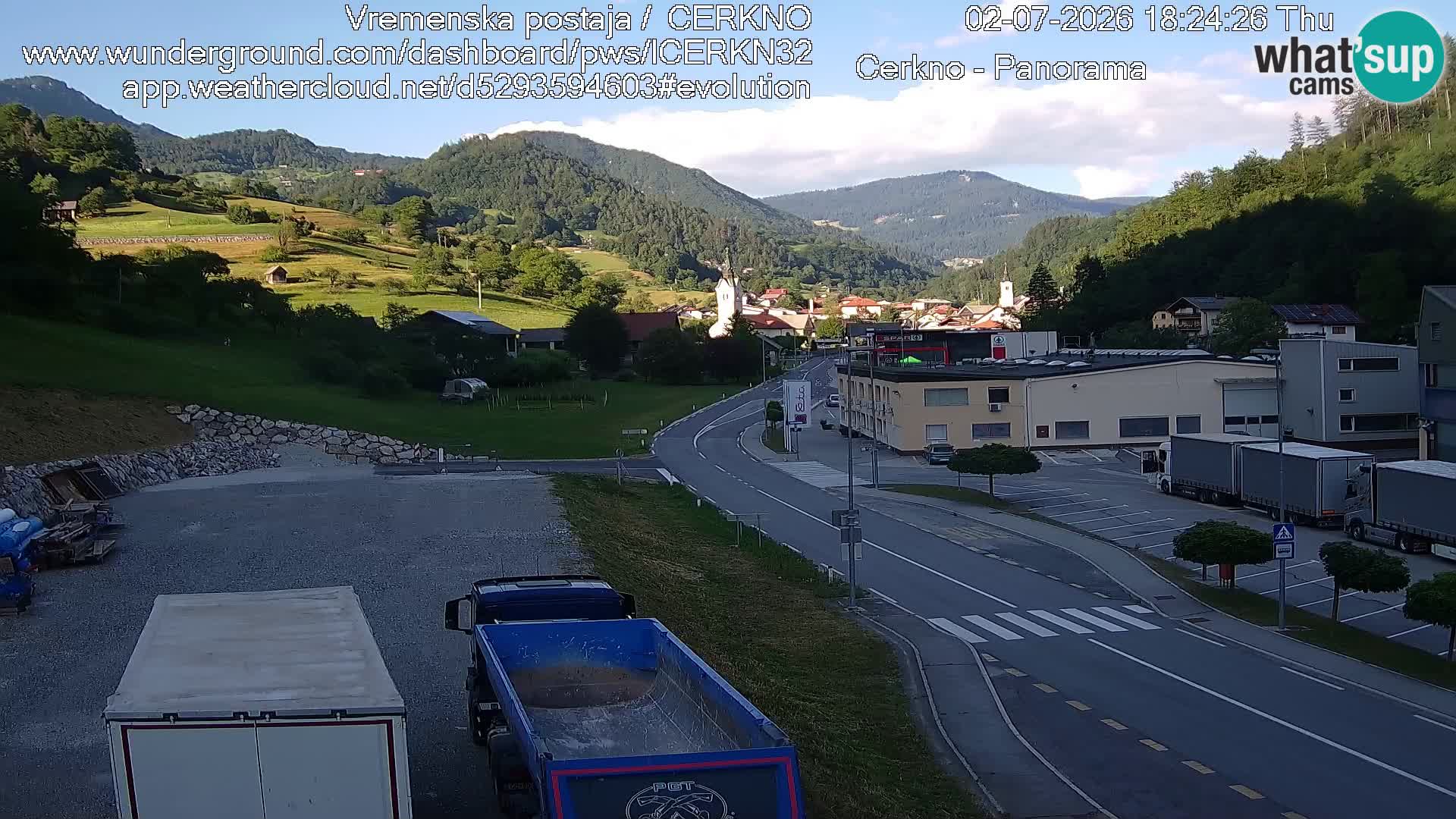 Cerkno ulaz u grad – Kamera uživo