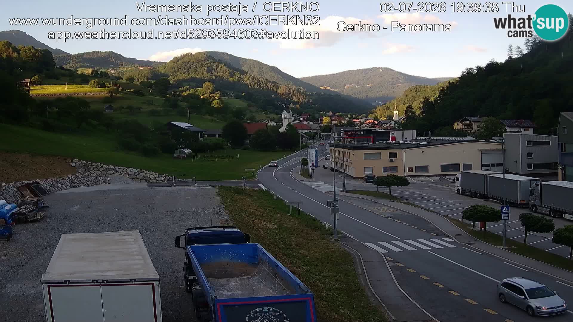 Cerkno ulaz u grad – Kamera uživo