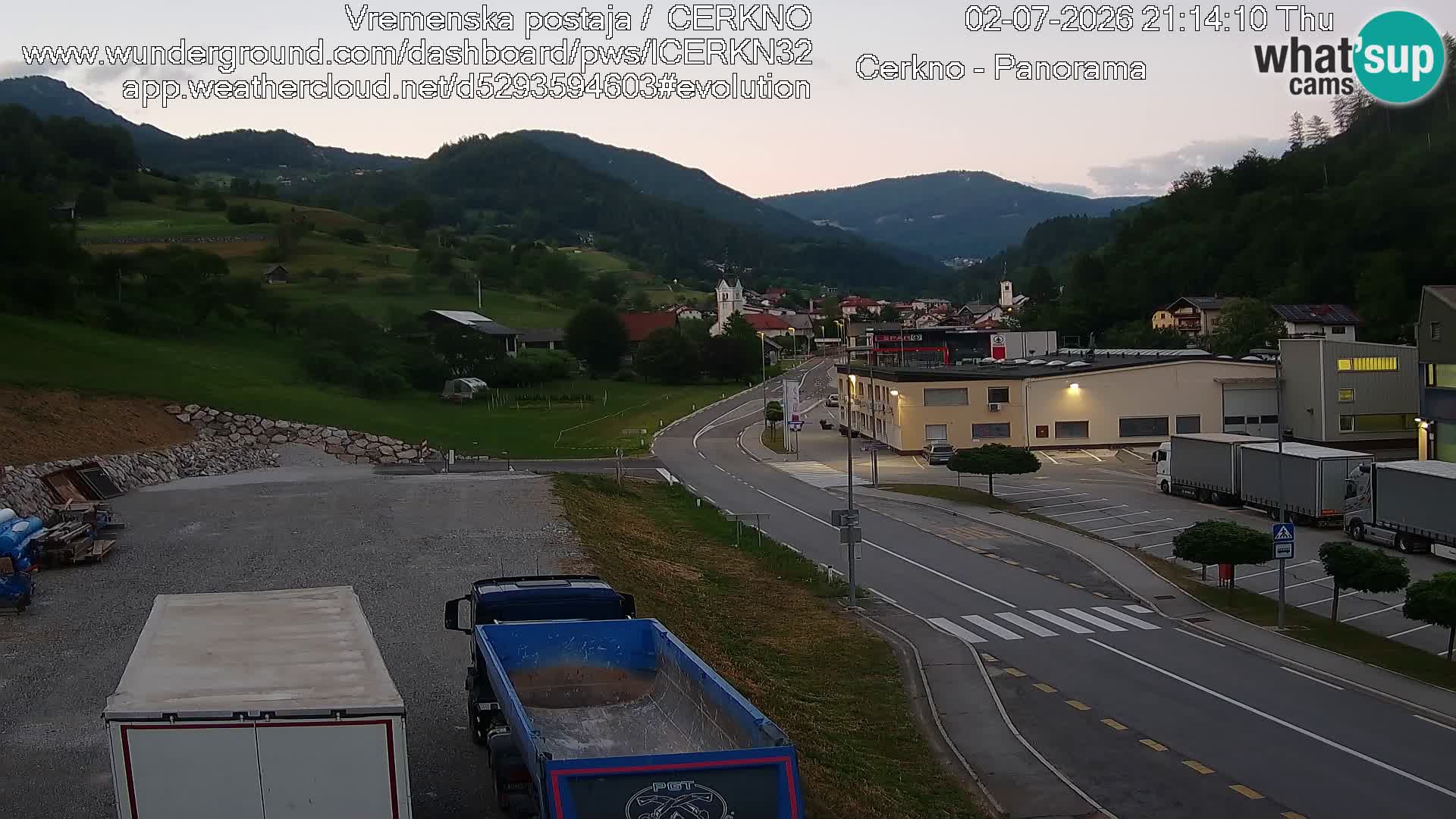 Cerkno ulaz u grad – Kamera uživo