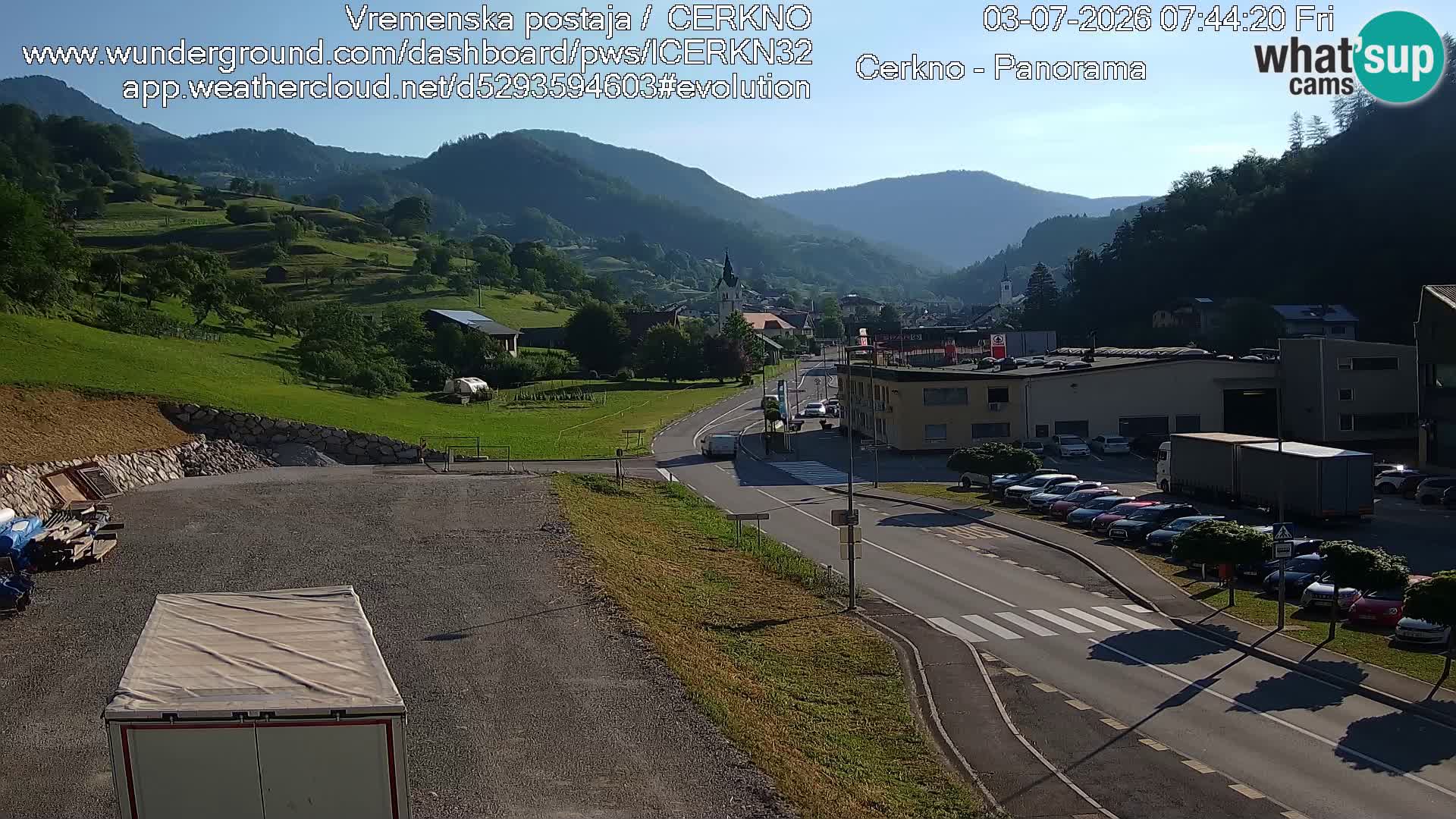Cerkno ulaz u grad – Kamera uživo