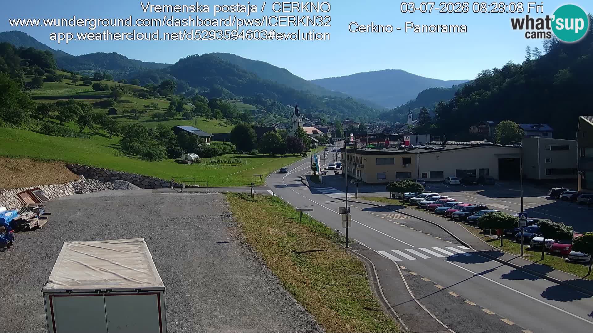 Cerkno ulaz u grad – Kamera uživo