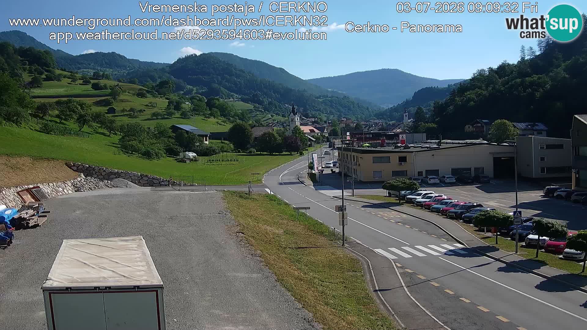 Webcam Ingresso Città di Cerkno