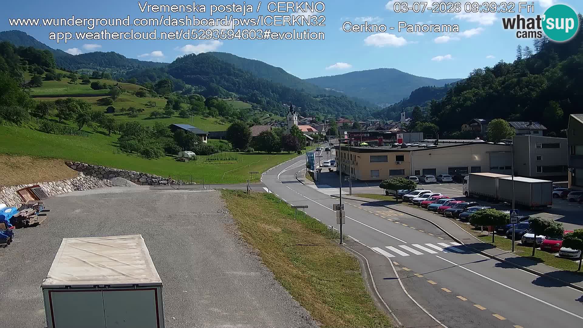 Cerkno Stadteingang Live-Webcam