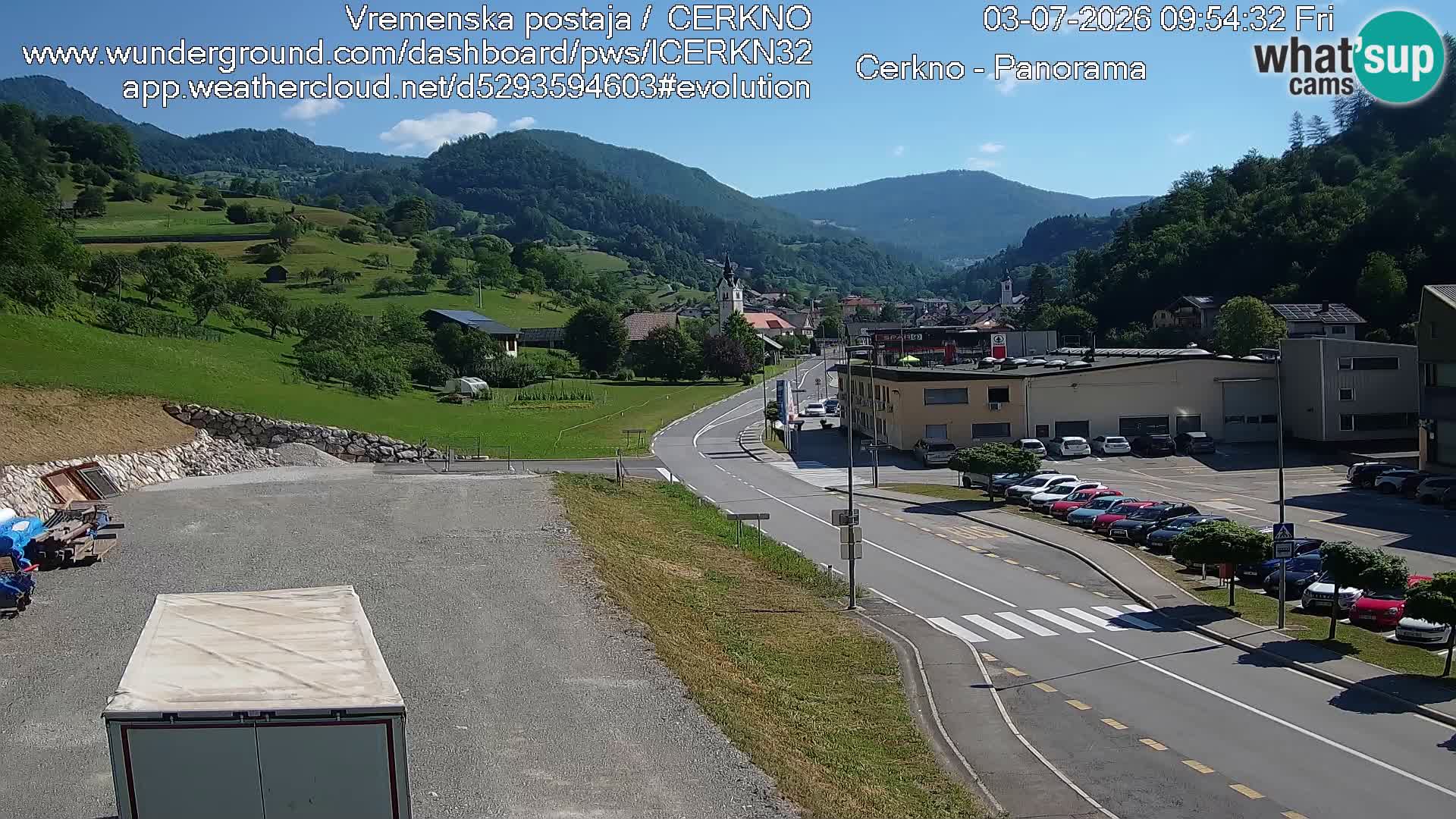 Cerkno ulaz u grad – Kamera uživo