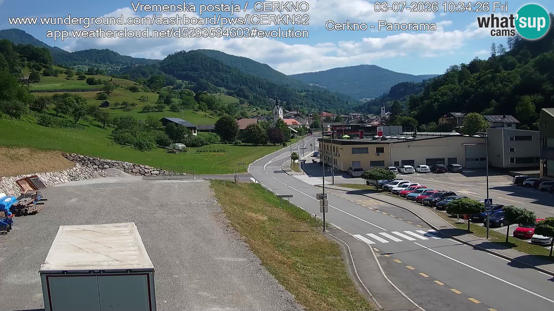 Webcam Ingresso Città di Cerkno