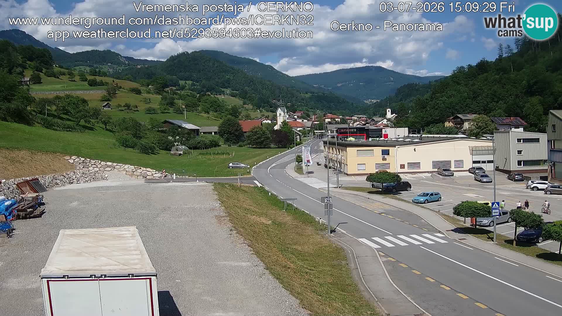 Webcam Ingresso Città di Cerkno