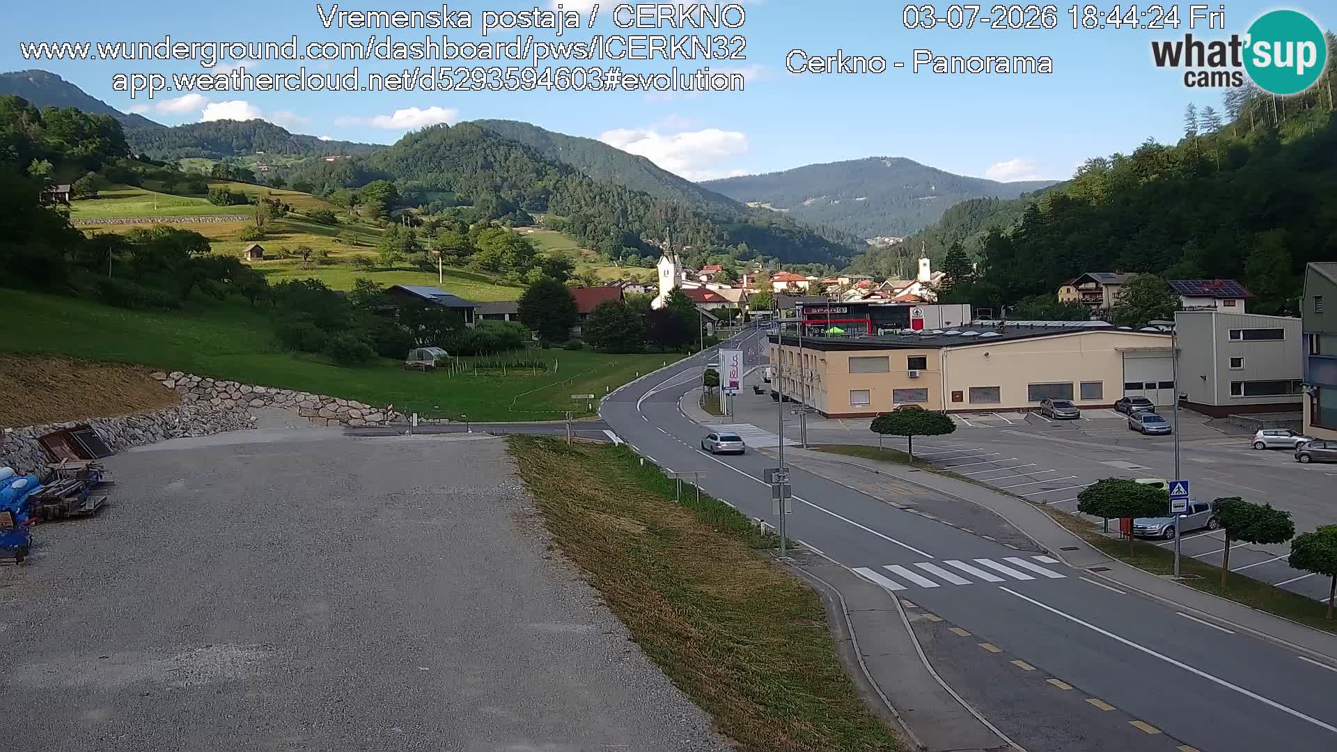 Webcam Ingresso Città di Cerkno