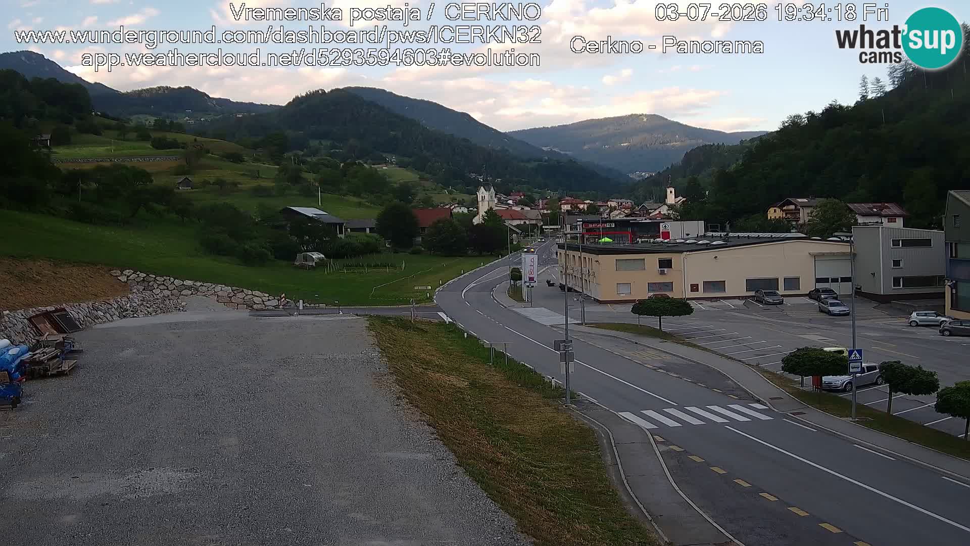 Webcam Ingresso Città di Cerkno