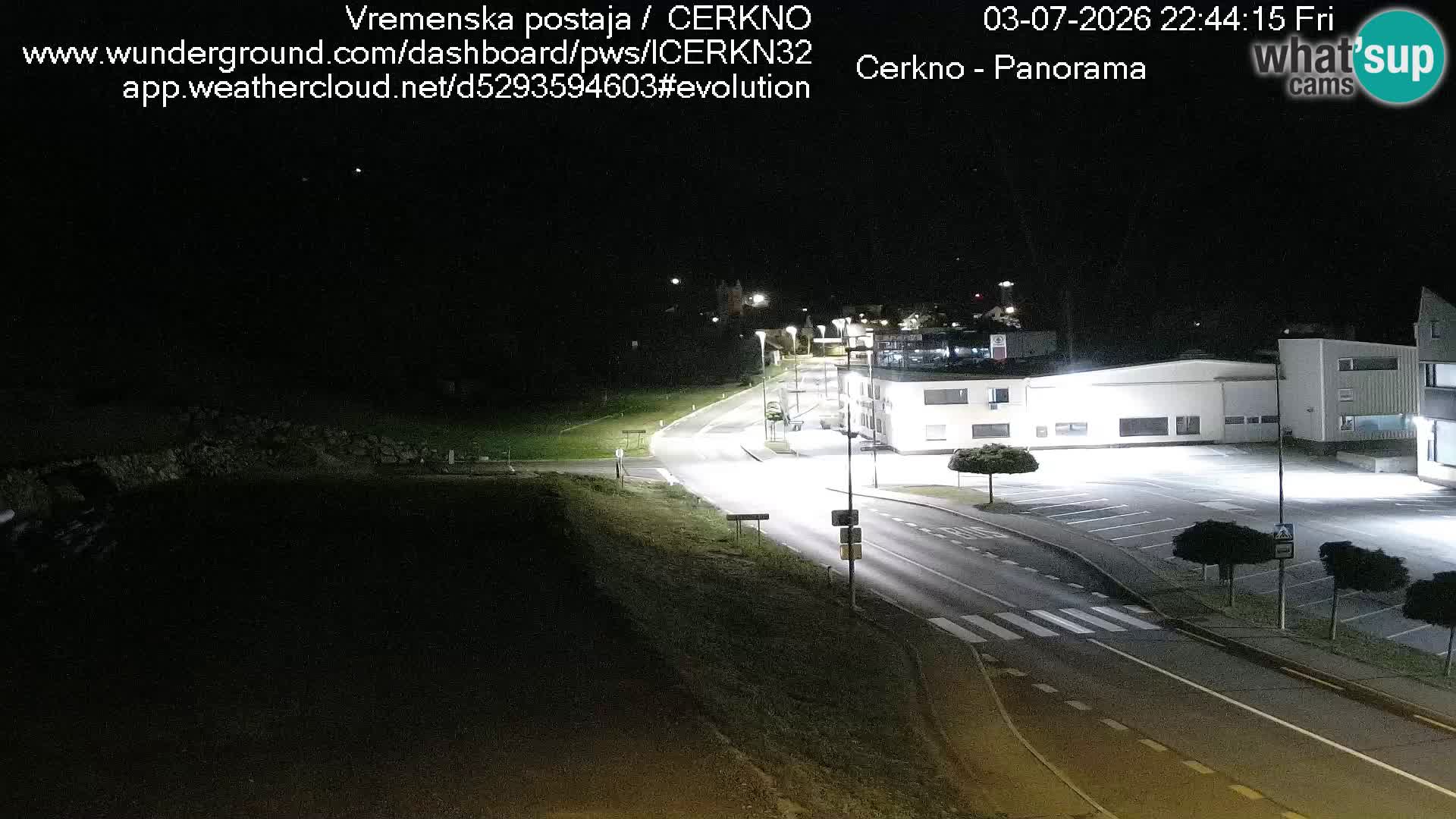 Cerkno entrada a la ciudad Webcam en vivo