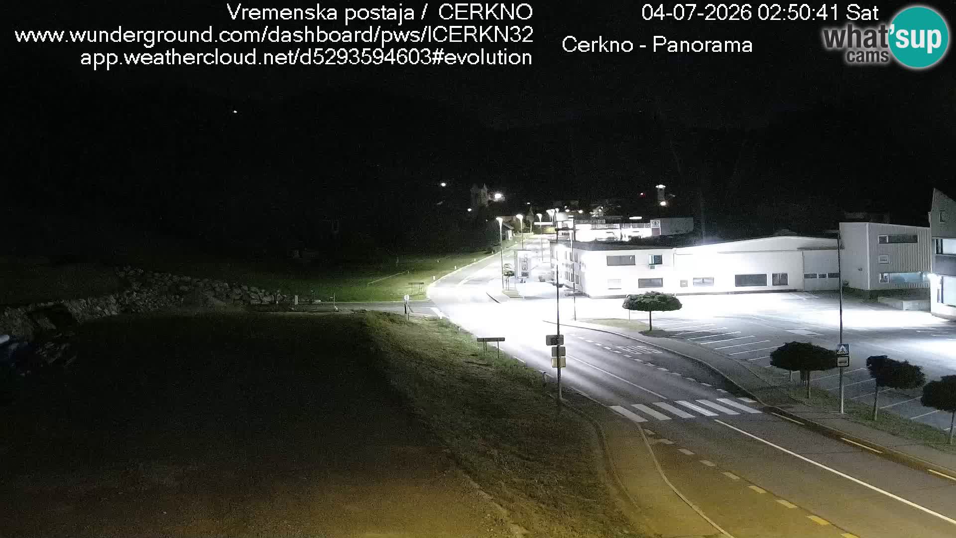 Cerkno entrada a la ciudad Webcam en vivo