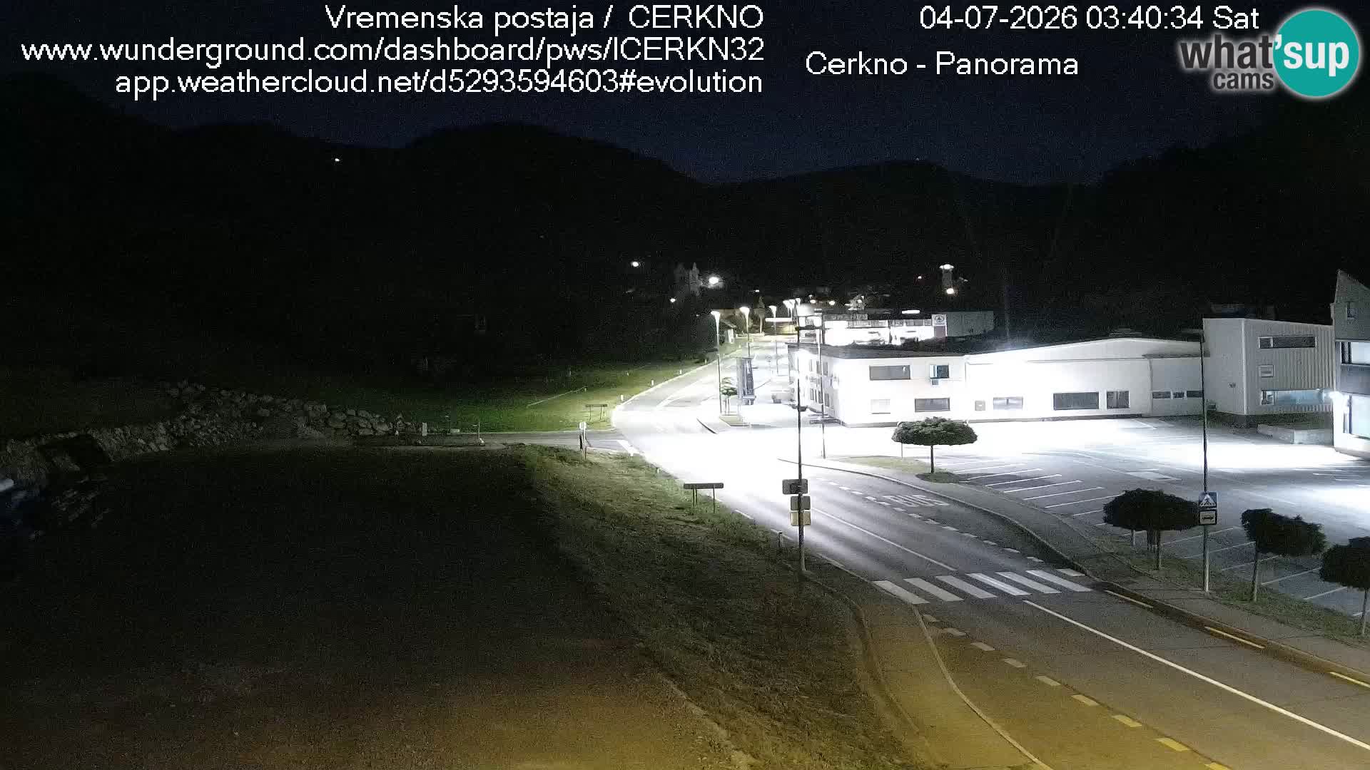 Webcam en direct – Entrée de la ville de Cerkno