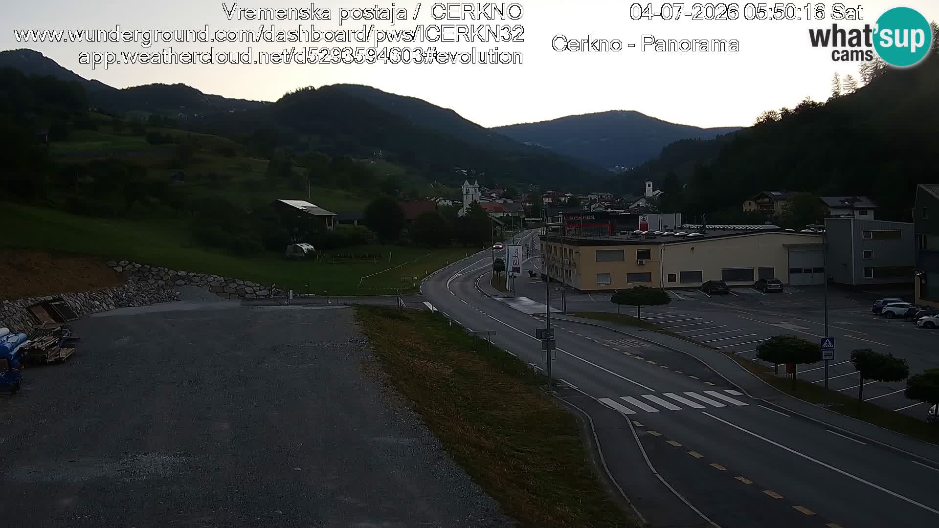 Cerkno Stadteingang Live-Webcam