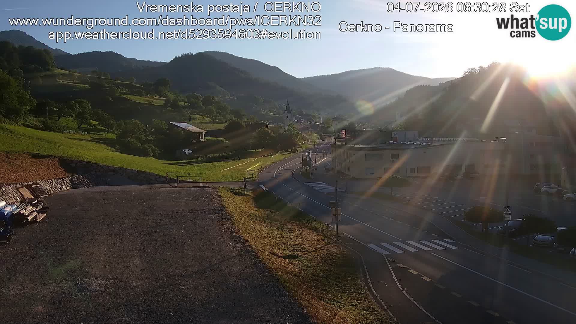 Cerkno Stadteingang Live-Webcam