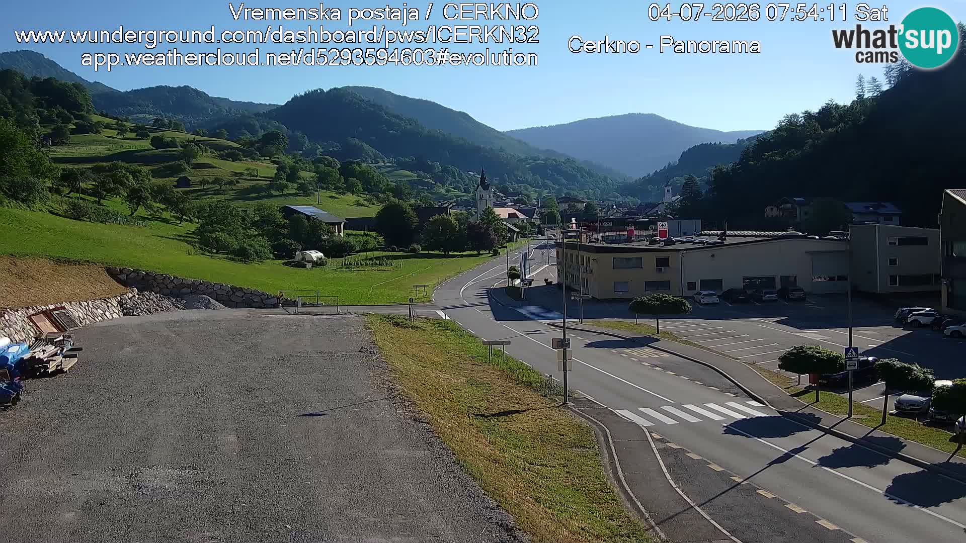 Cerkno Stadteingang Live-Webcam